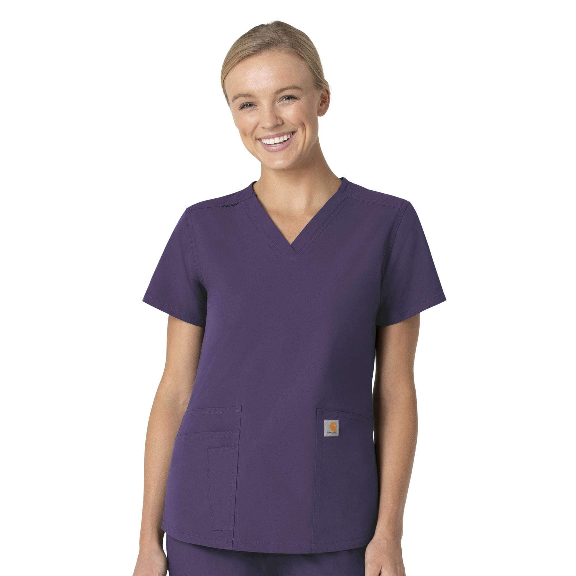 Additional thumbnail 1 of Women's Force Essentials V-Neck Scrub Top