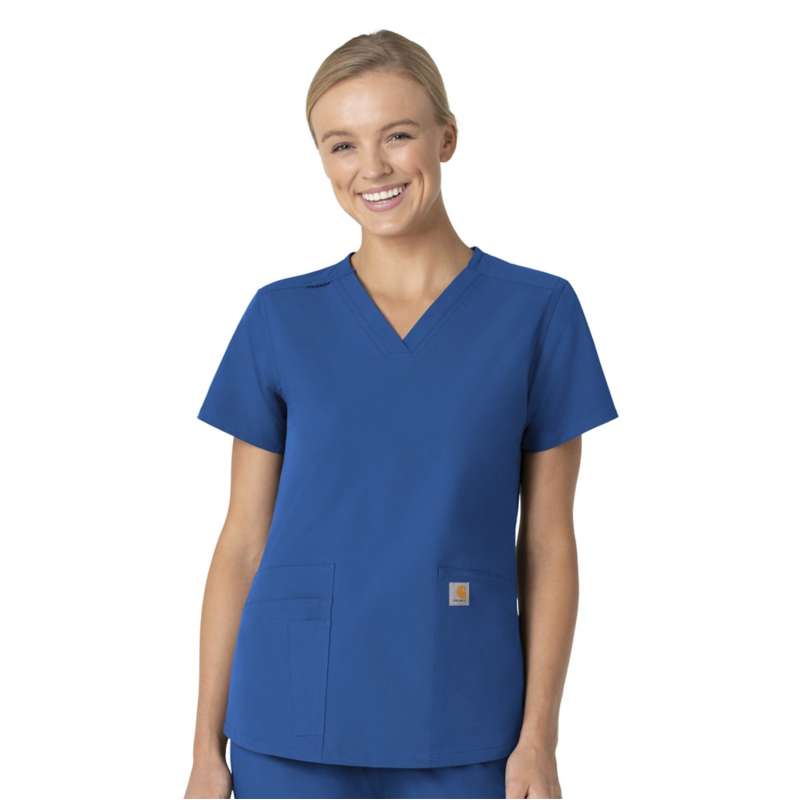 Carhartt  Royal Women's Force Essentials V-Neck Scrub Top