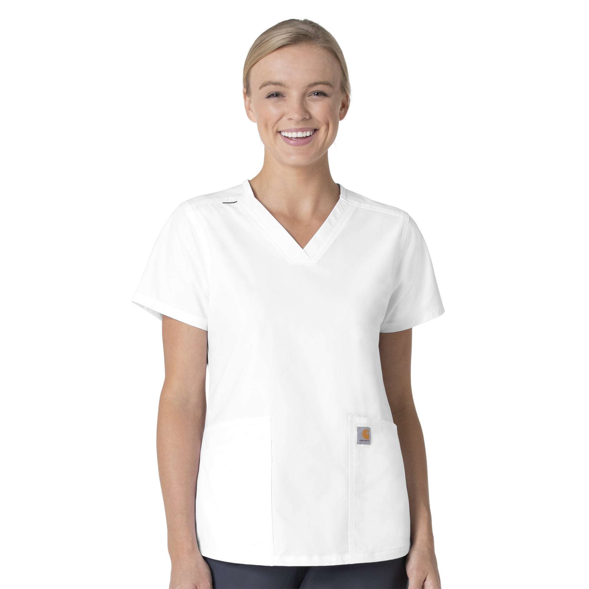 Additional thumbnail 1 of Women's Force Essentials V-Neck Scrub Top