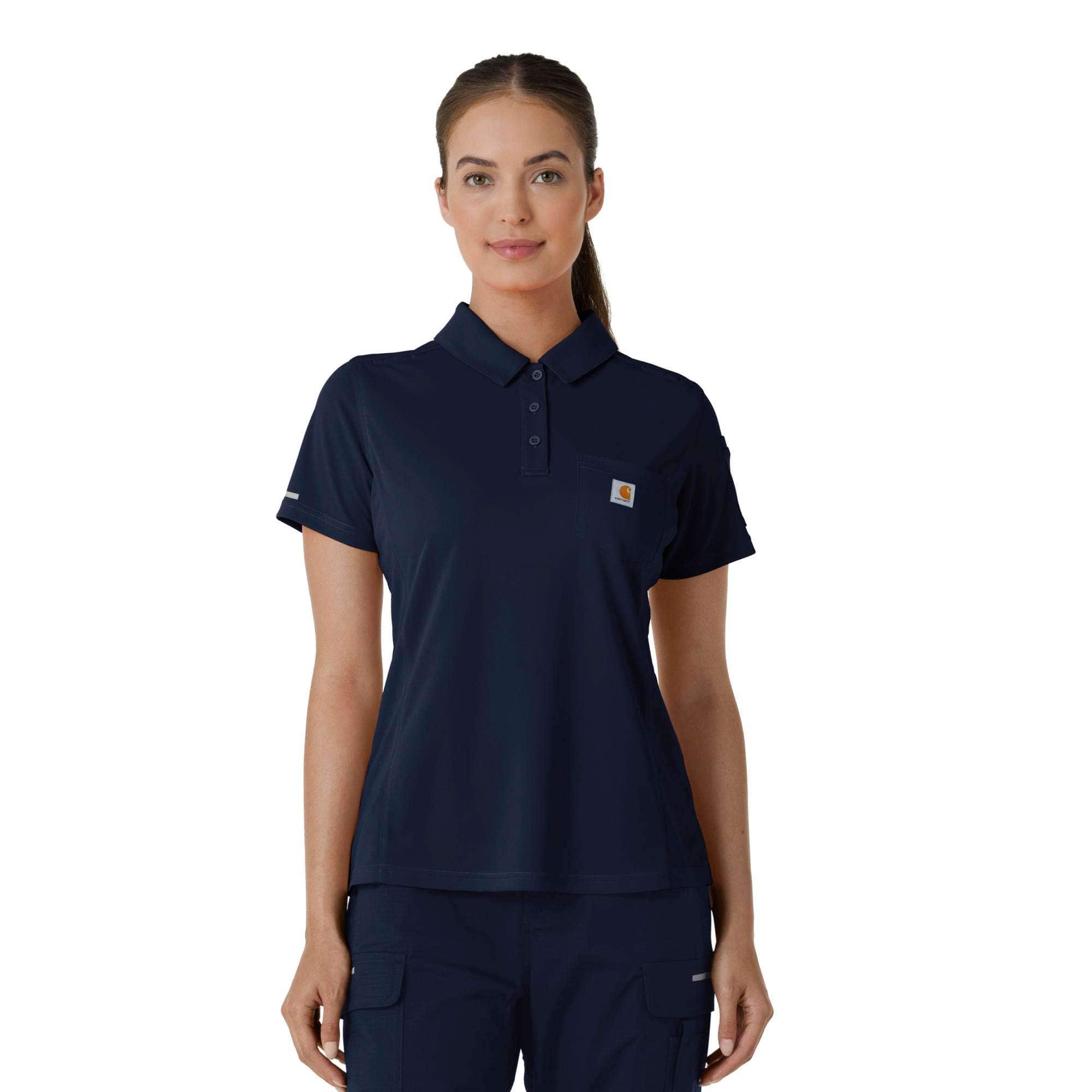 Additional thumbnail 1 of Women's Rugged Flex® RSCU Lightweight Short Sleeve Polo Scrub Top