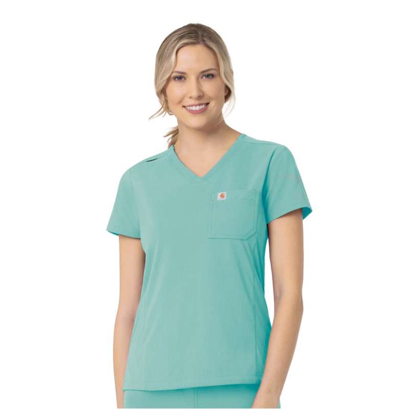 Carhartt  Aqua Women's Rugged Flex® Peak Tuck-In Scrub Top