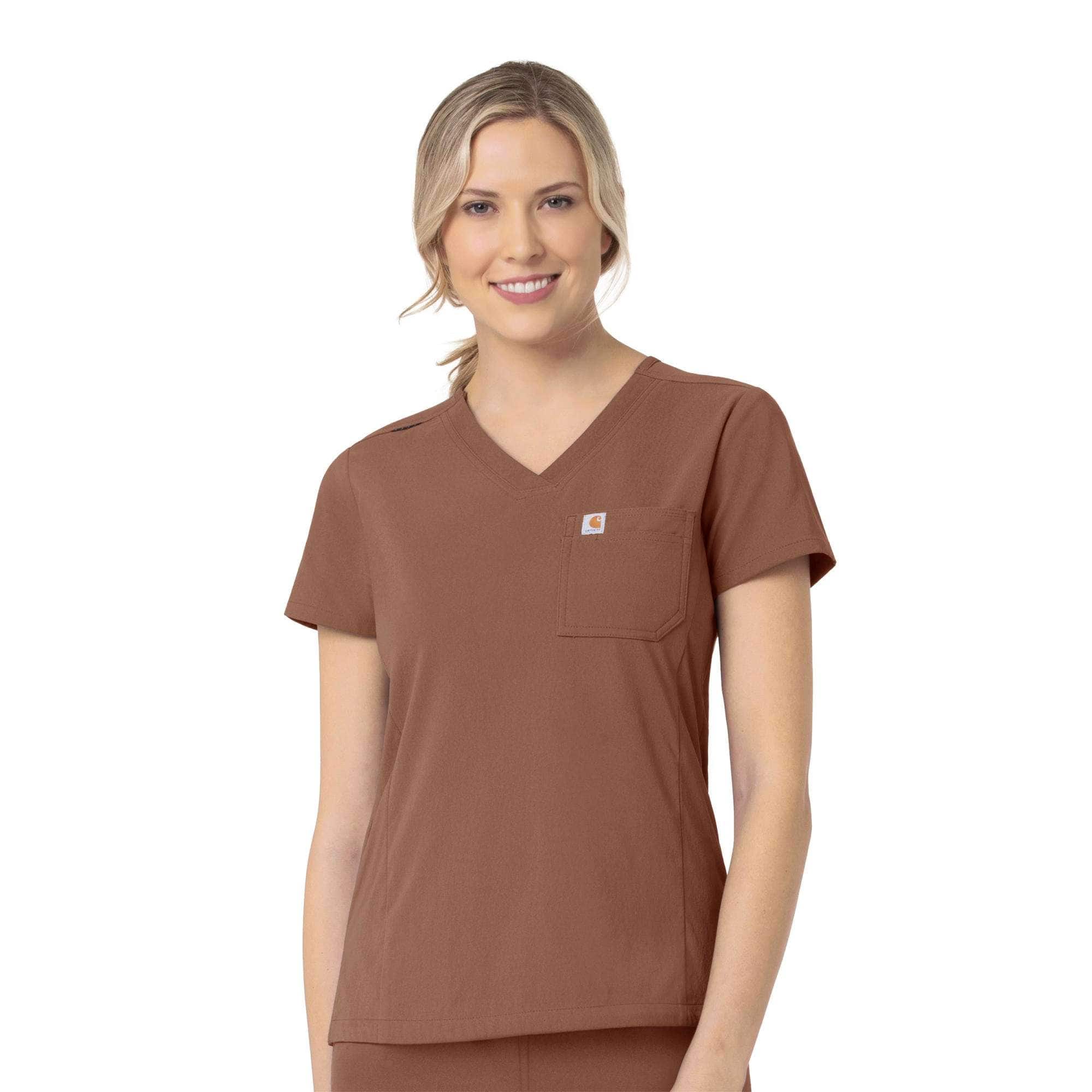 Additional thumbnail 1 of Women's Rugged Flex® Peak Tuck-In Scrub Top