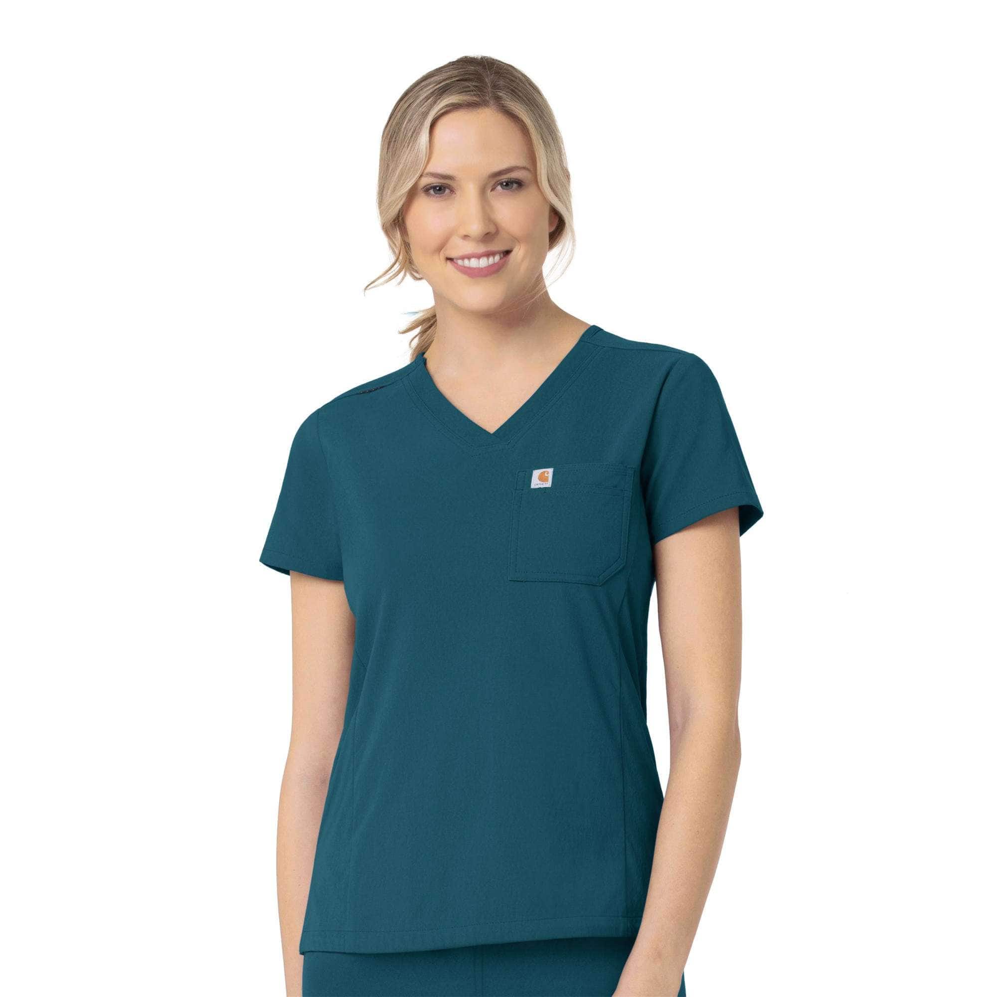 Additional thumbnail 1 of Women's Rugged Flex® Peak Tuck-In Scrub Top