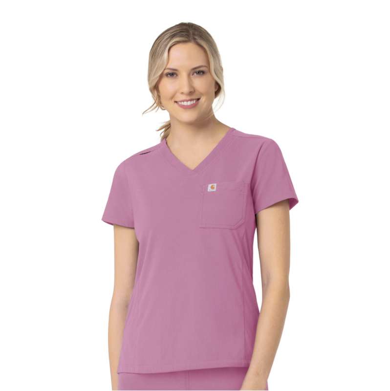 Carhartt  Thistle Women's Rugged Flex® Peak Tuck-In Scrub Top