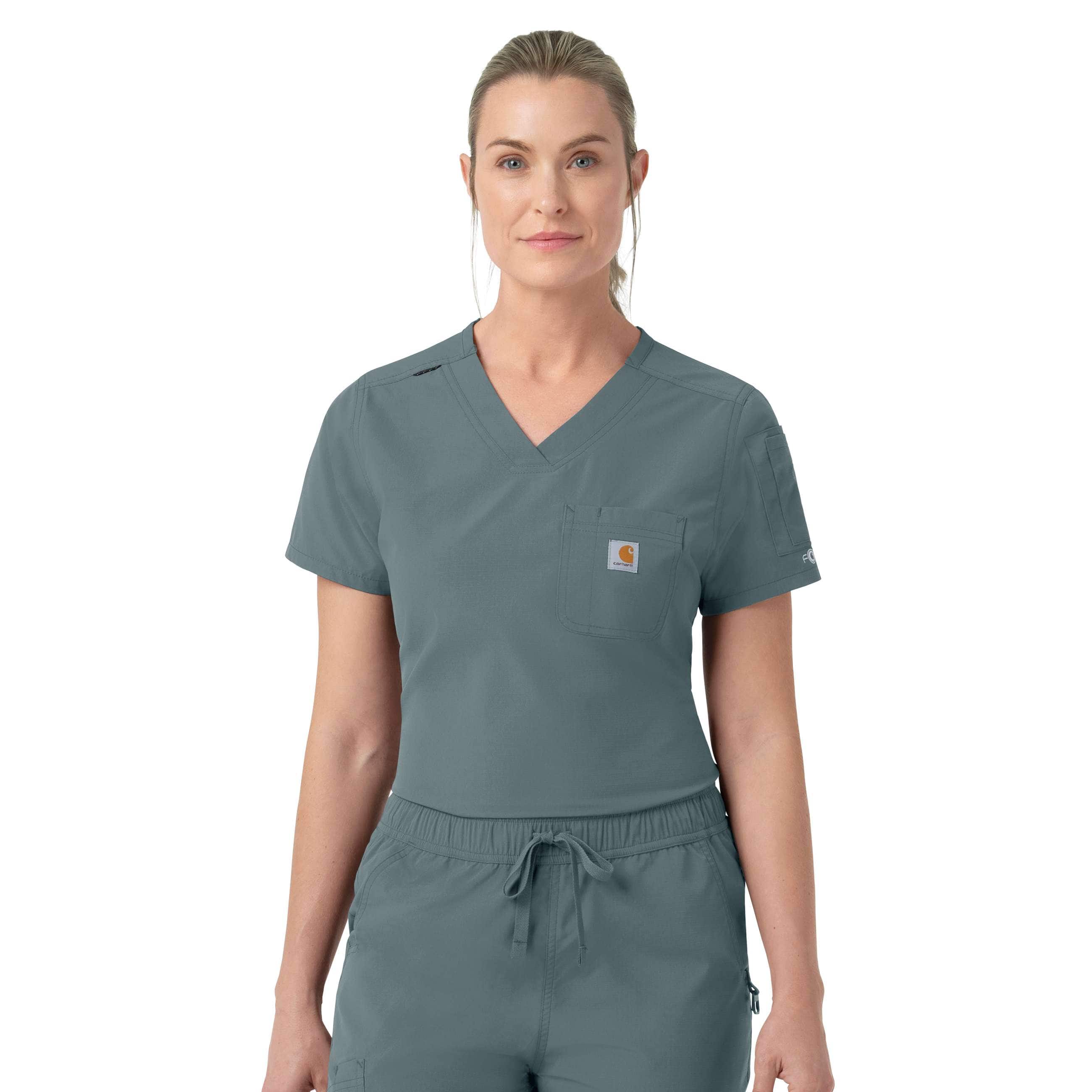 Carhartt Women's Rugged Flex FLD Tuck-in Scrub Top