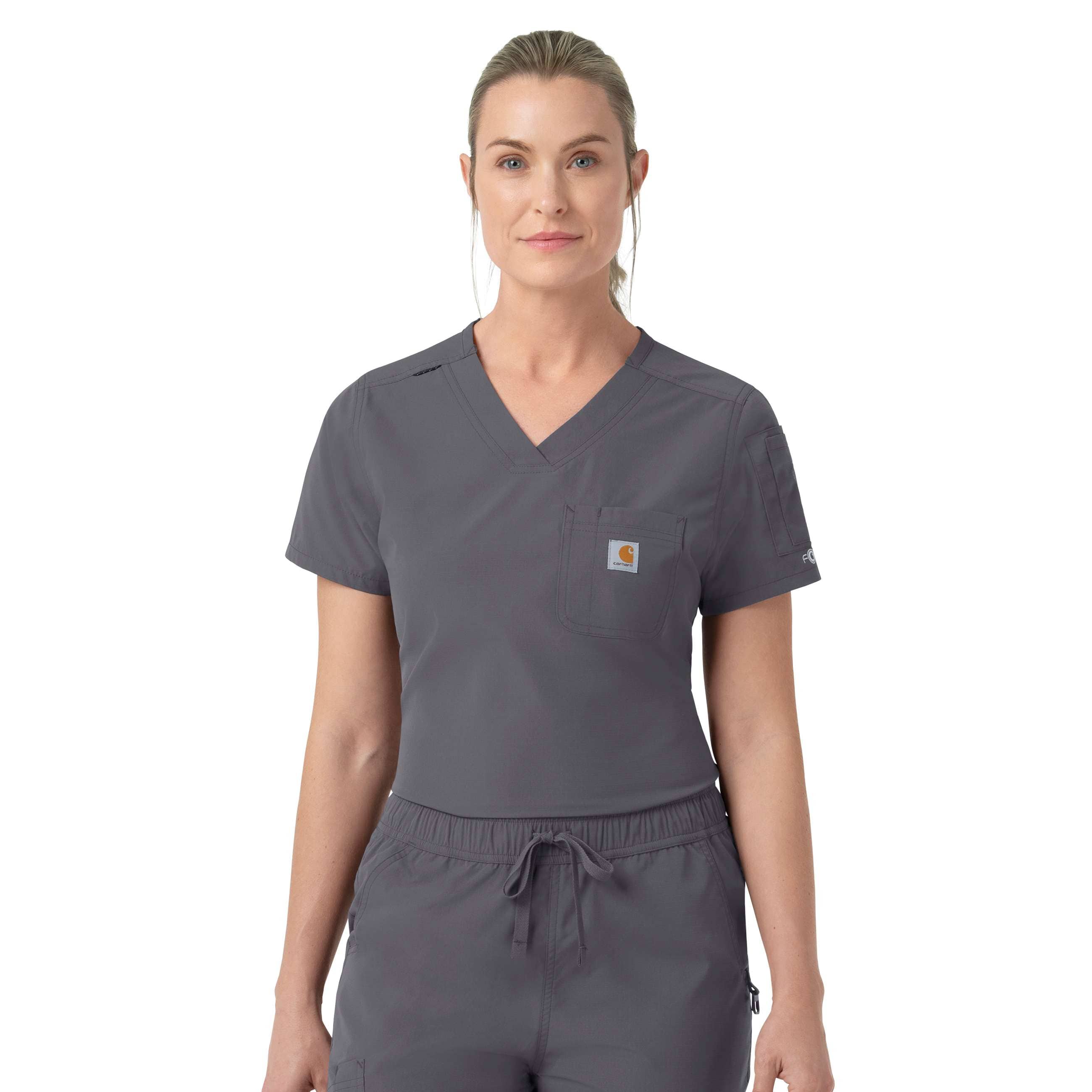Carhartt Women's Rugged Flex FLD Tuck-in Scrub Top