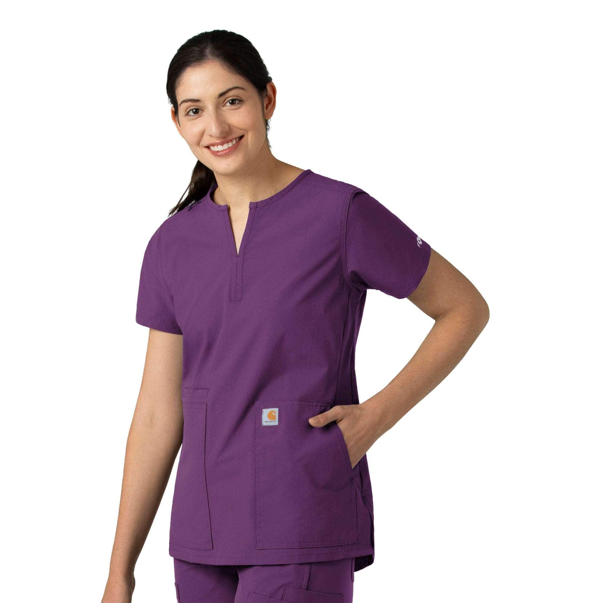 Additional thumbnail 1 of Women's Force Essentials Notch Neck Tunic Scrub Top