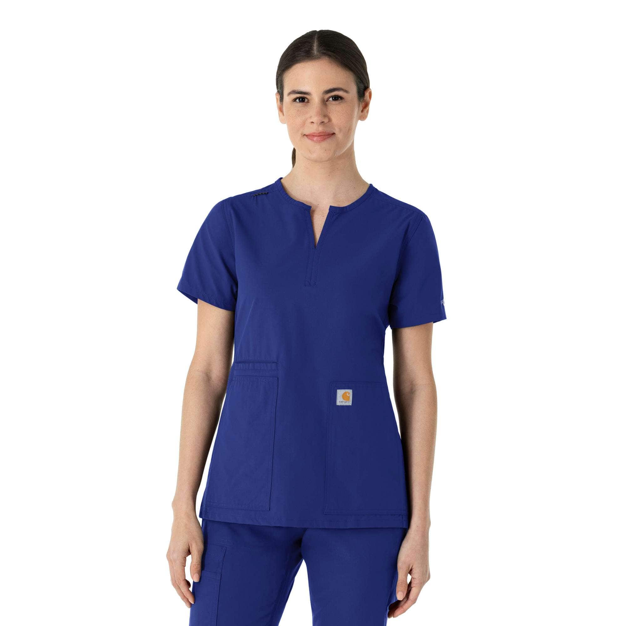 Additional thumbnail 1 of Women's Force Essentials Notch Neck Tunic Scrub Top