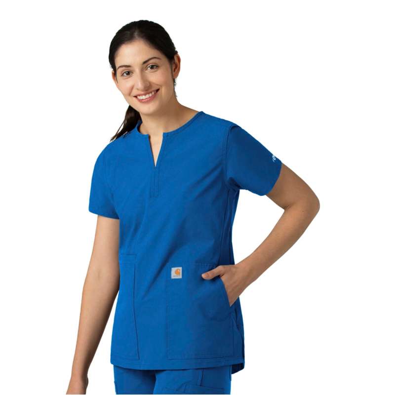 Carhartt  Royal Women's Force Essentials Notch Neck Tunic Scrub Top