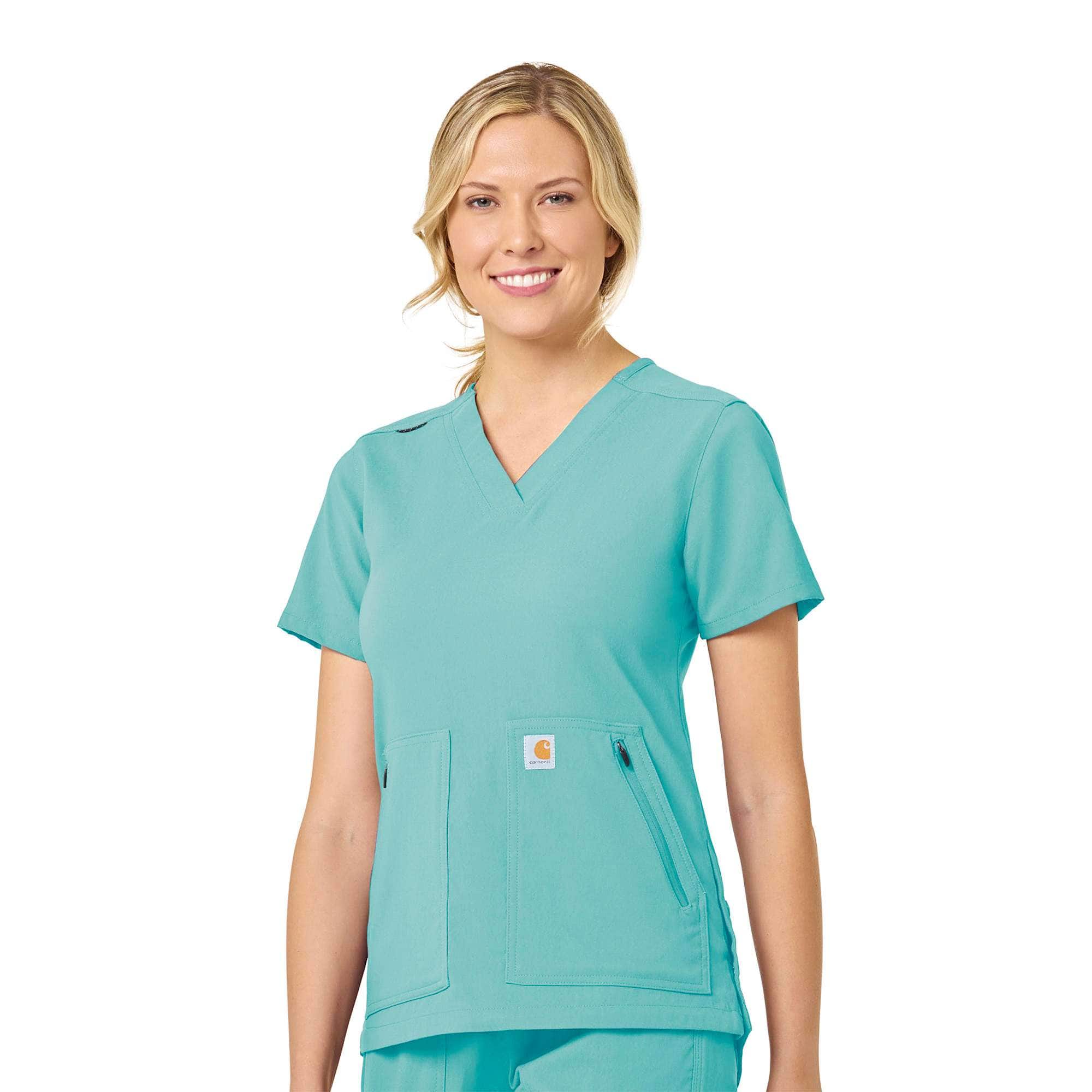 Additional thumbnail 1 of Women's Rugged Flex® Peak  4-Pocket V-Neck Scrub Top