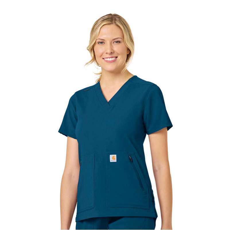 Carhartt  Tidal Women's Rugged Flex® Peak  4-Pocket V-Neck Scrub Top