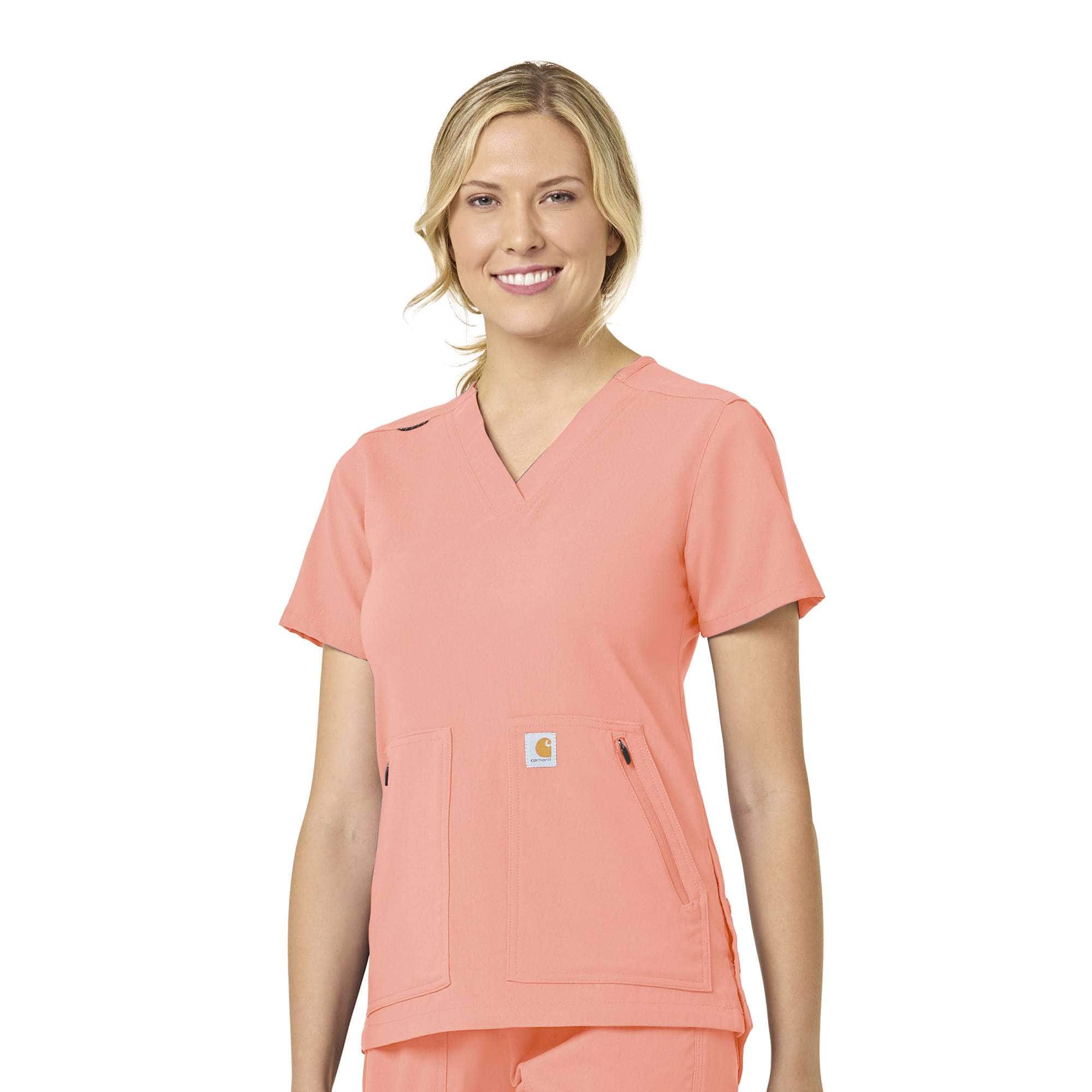 Additional thumbnail 1 of Women's Rugged Flex® Peak  4-Pocket V-Neck Scrub Top