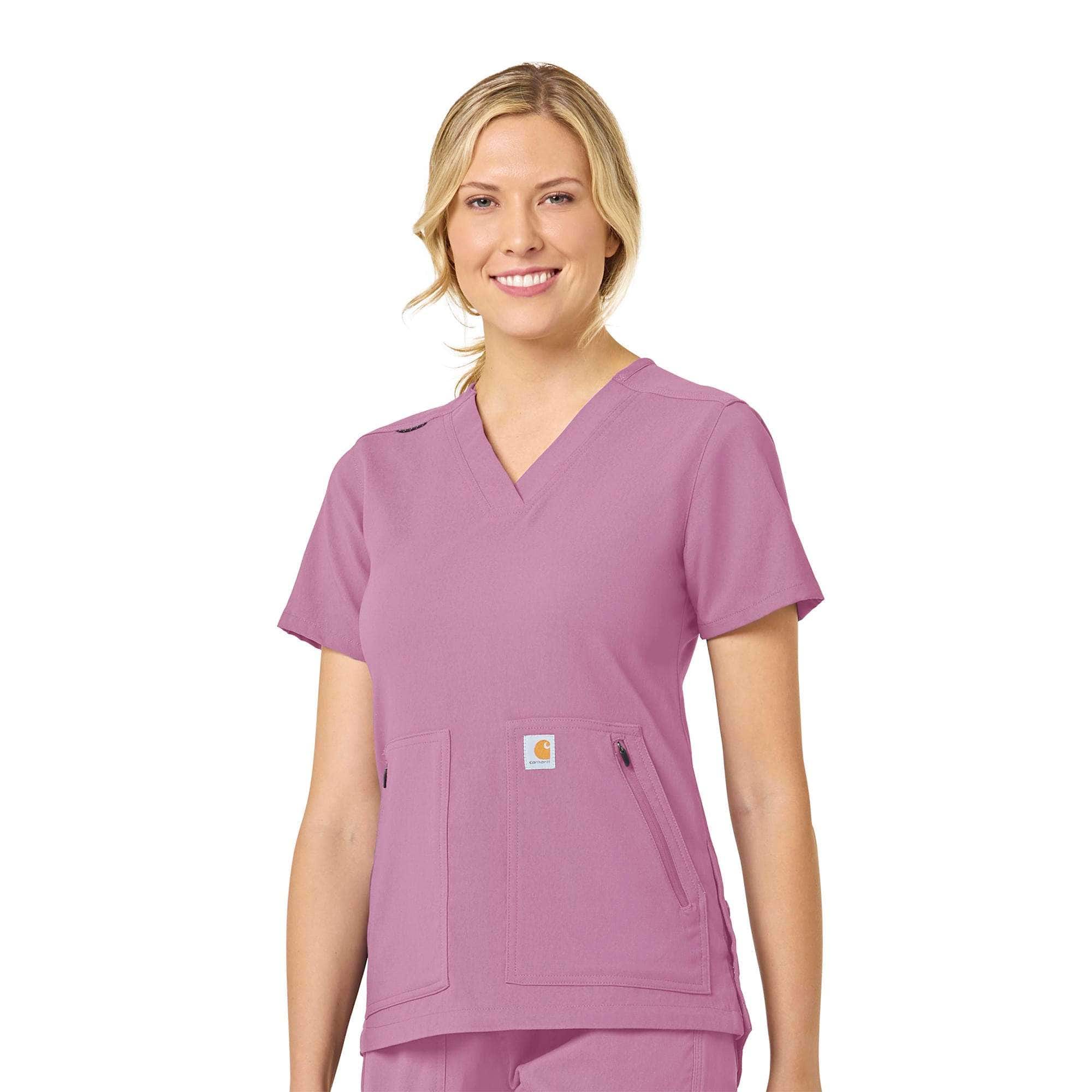 Additional thumbnail 1 of Women's Rugged Flex® Peak  4-Pocket V-Neck Scrub Top