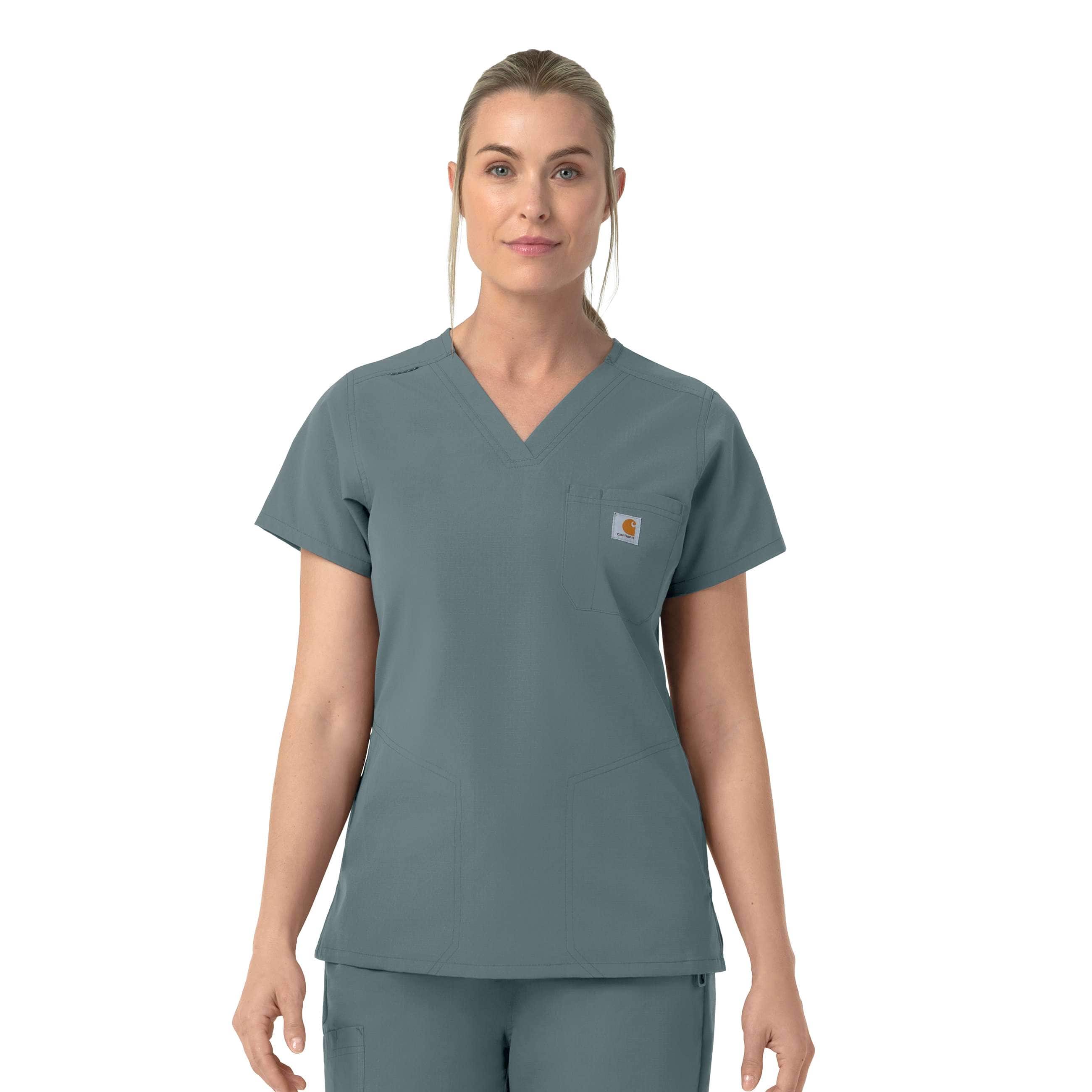 Additional thumbnail 1 of Women's Rugged Flex FLD V-Neck Scrub Top