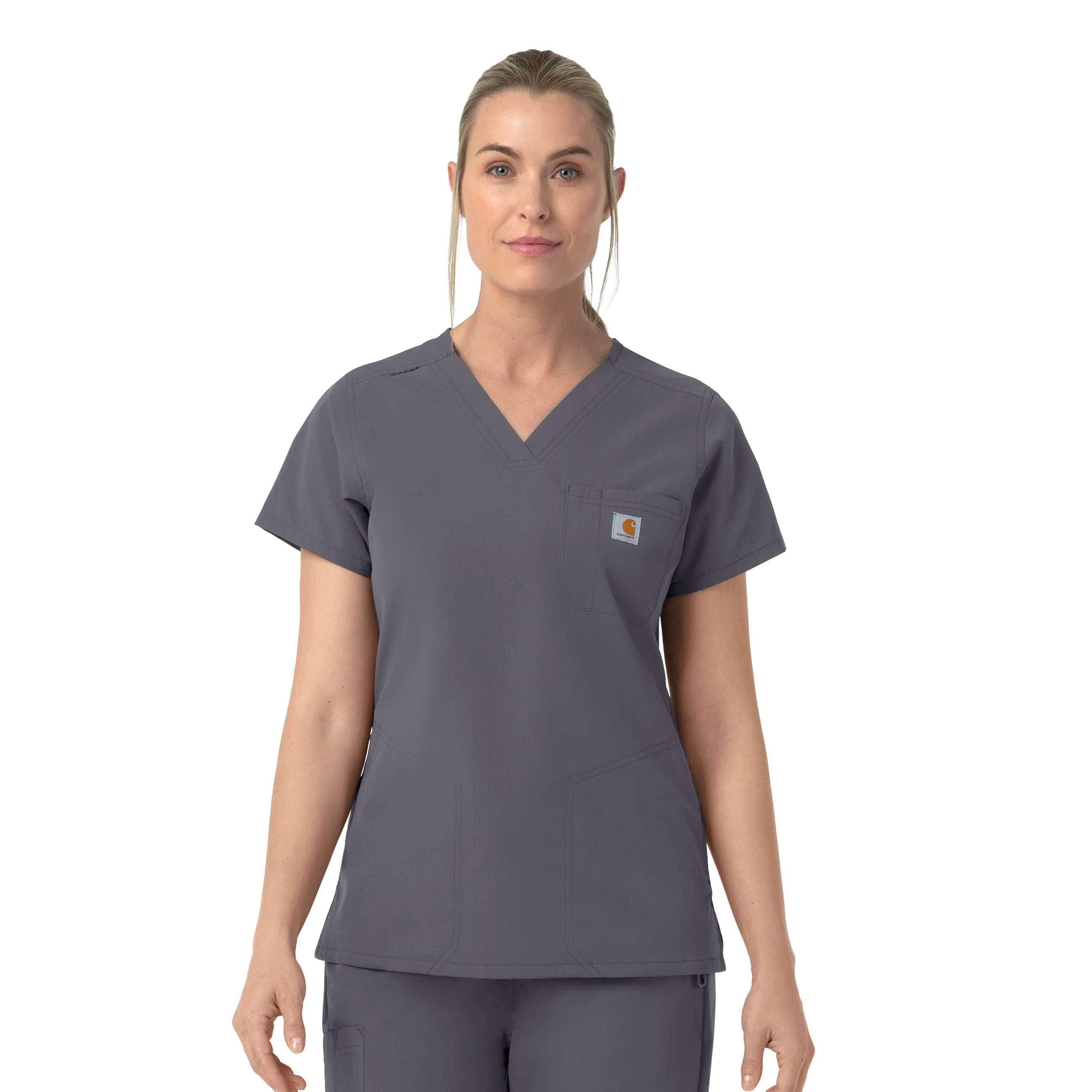 Carhartt Women's Rugged Flex FLD V-Neck Scrub Top