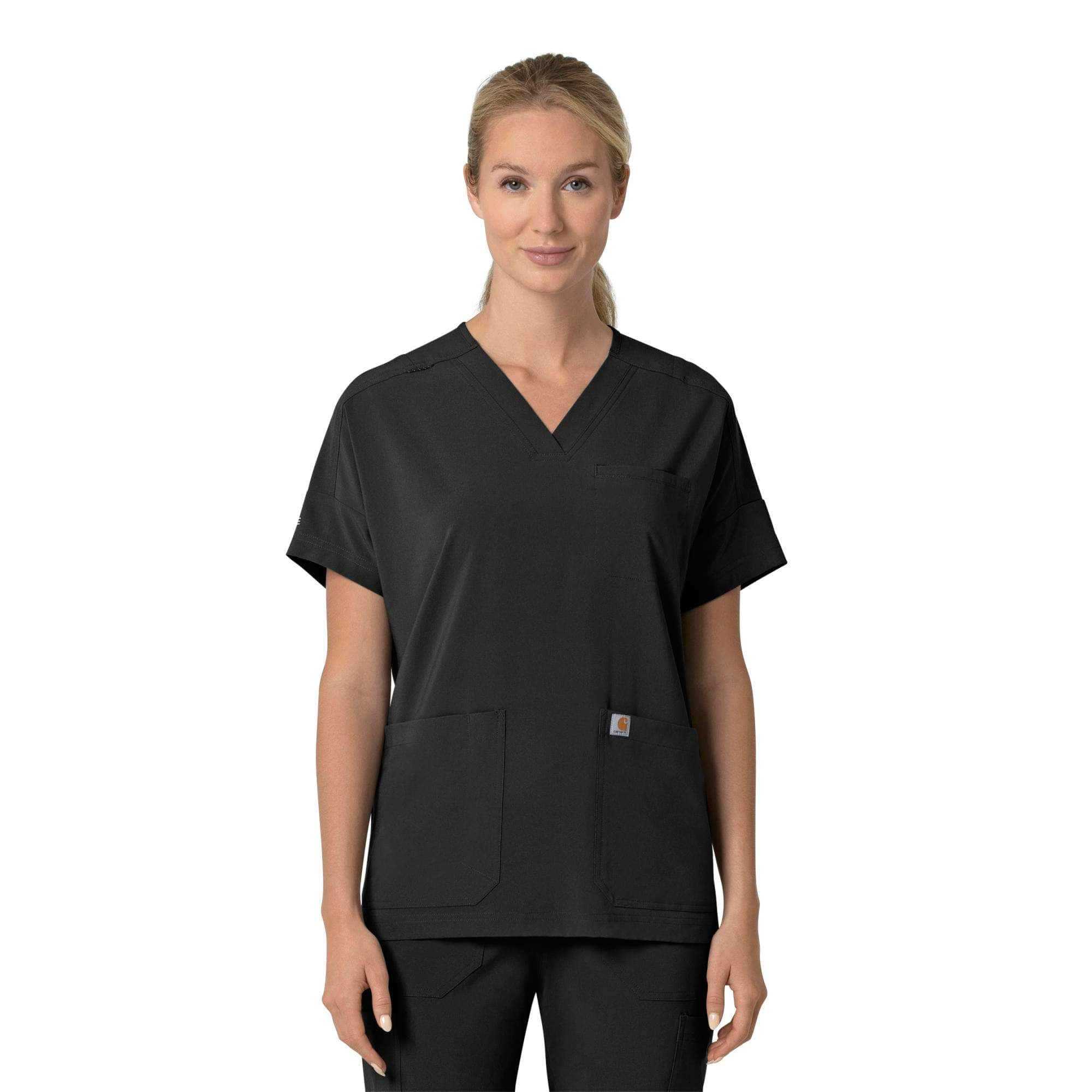 UltraStretch Multi-Pocket Scrub Top Womens 625 - Polos and Plaids