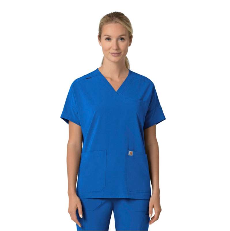 Carhartt  Royal Women's Force Cross-Flex  Oversized V-Neck Scrub Top