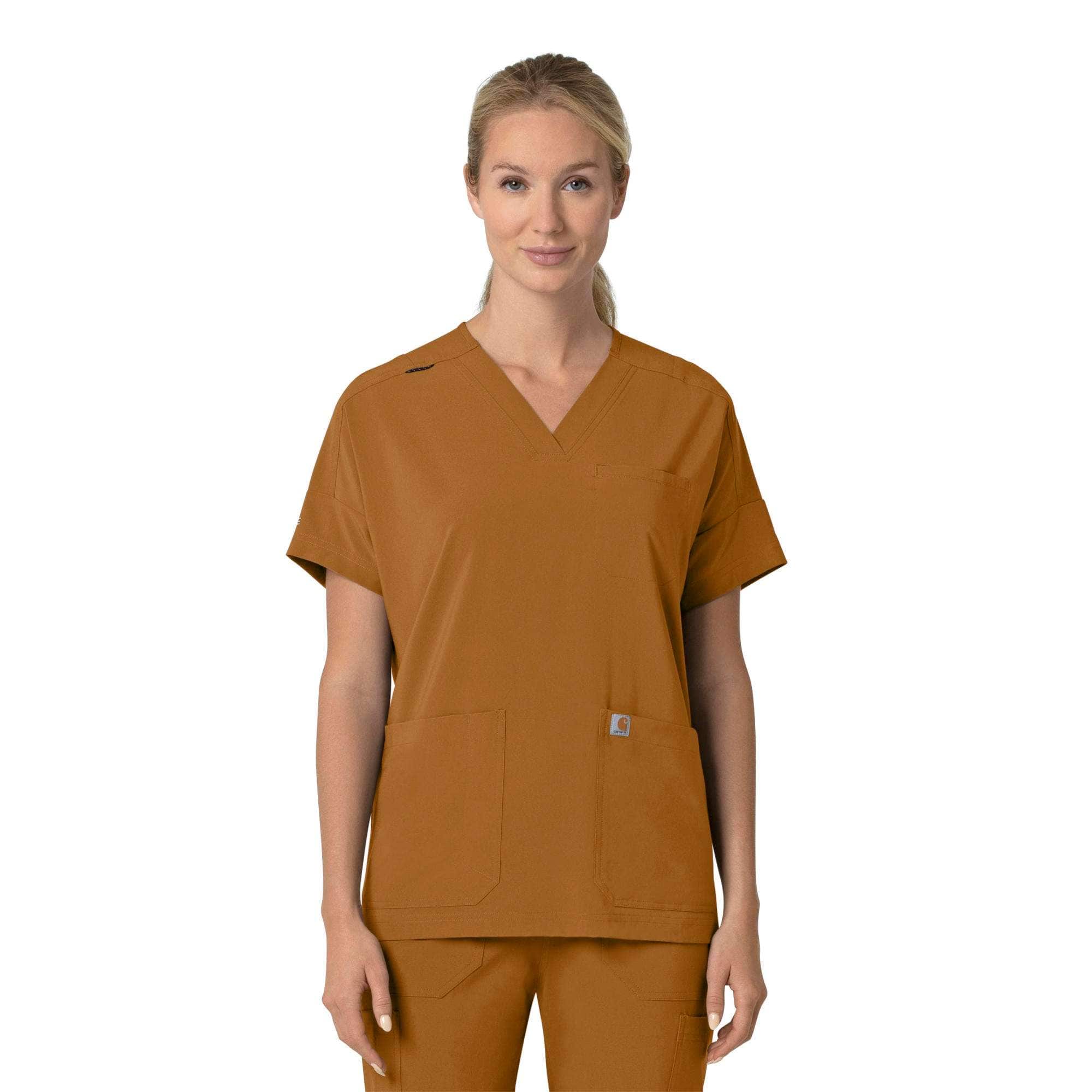 Additional thumbnail 1 of Women's Force Cross-Flex  Oversized V-Neck Scrub Top
