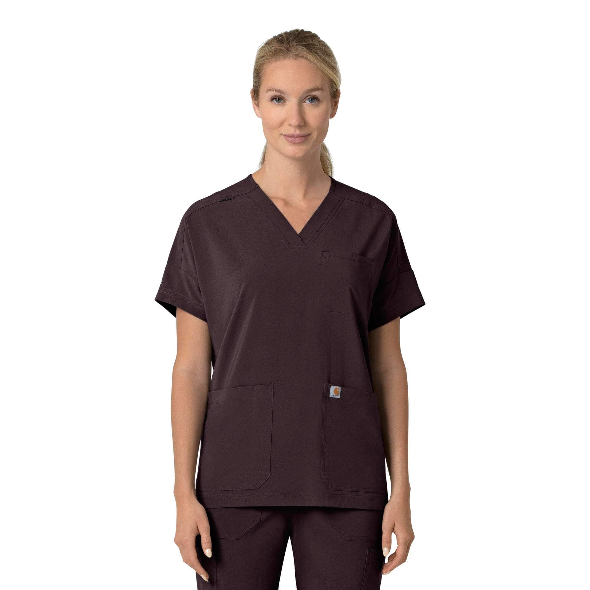 Additional thumbnail 1 of Women's Force Cross-Flex  Oversized V-Neck Scrub Top