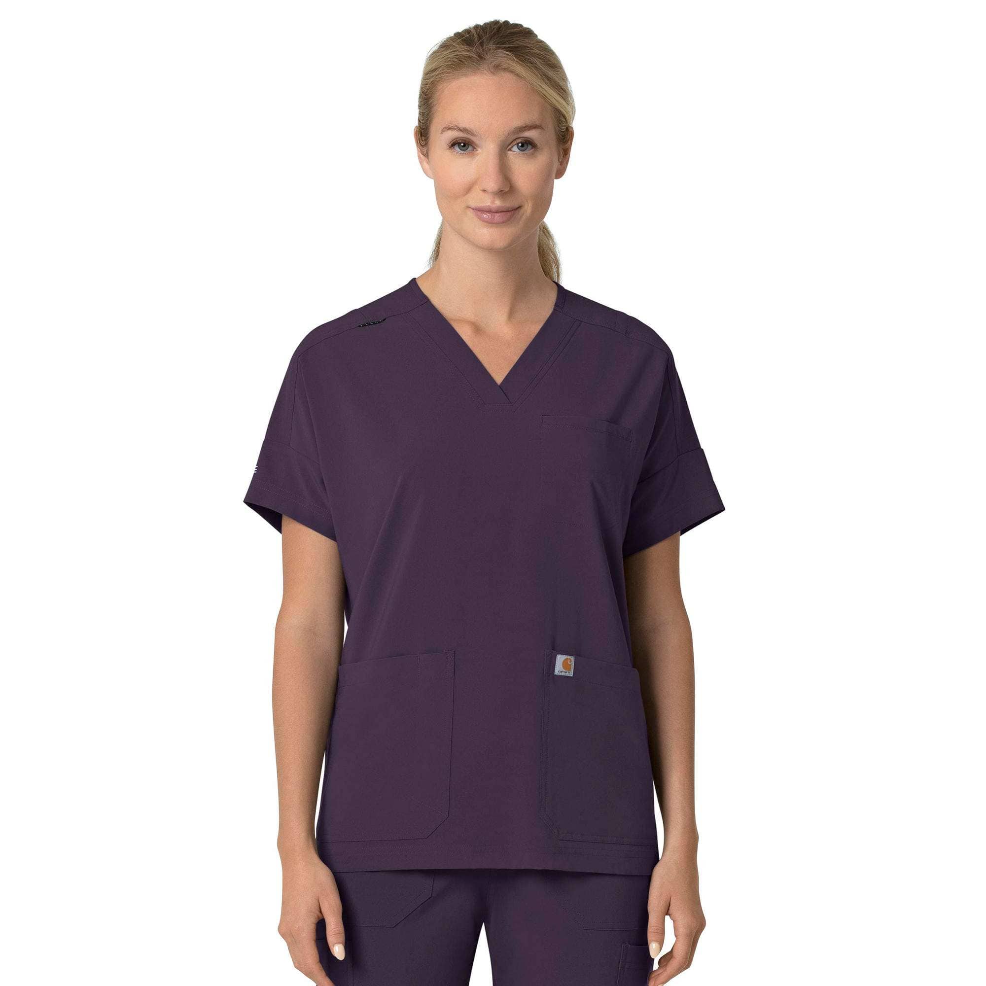 Additional thumbnail 1 of Women's Force Cross-Flex  Oversized V-Neck Scrub Top