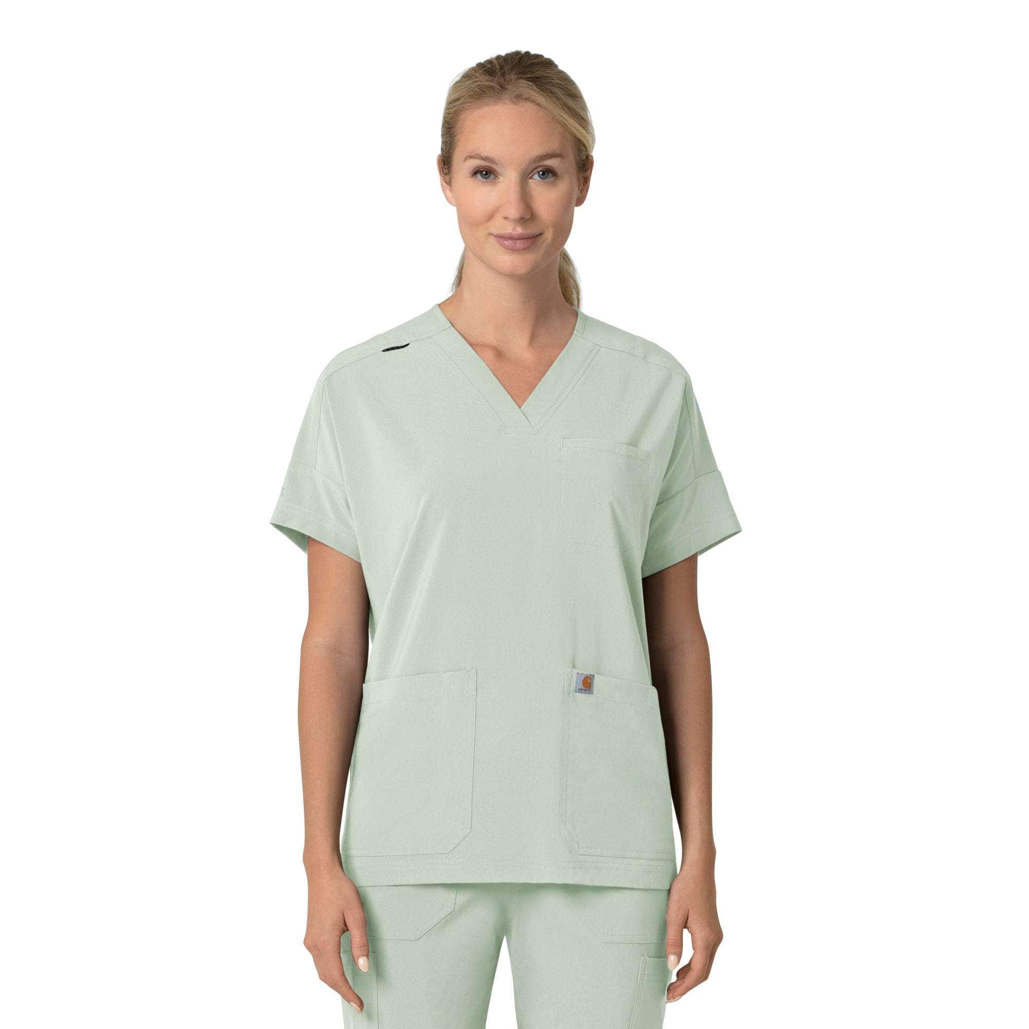 Additional thumbnail 1 of Women's Force Cross-Flex  Oversized V-Neck Scrub Top