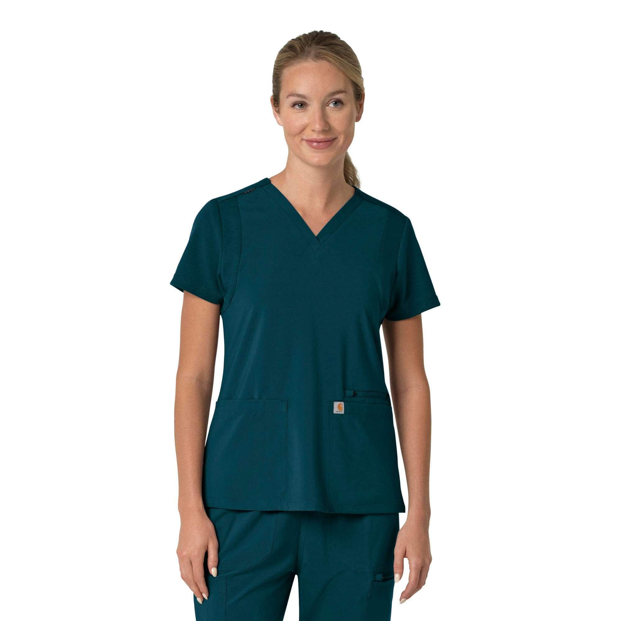 Women's Force Cross-Flex Flex Panel V-Neck Scrub Top