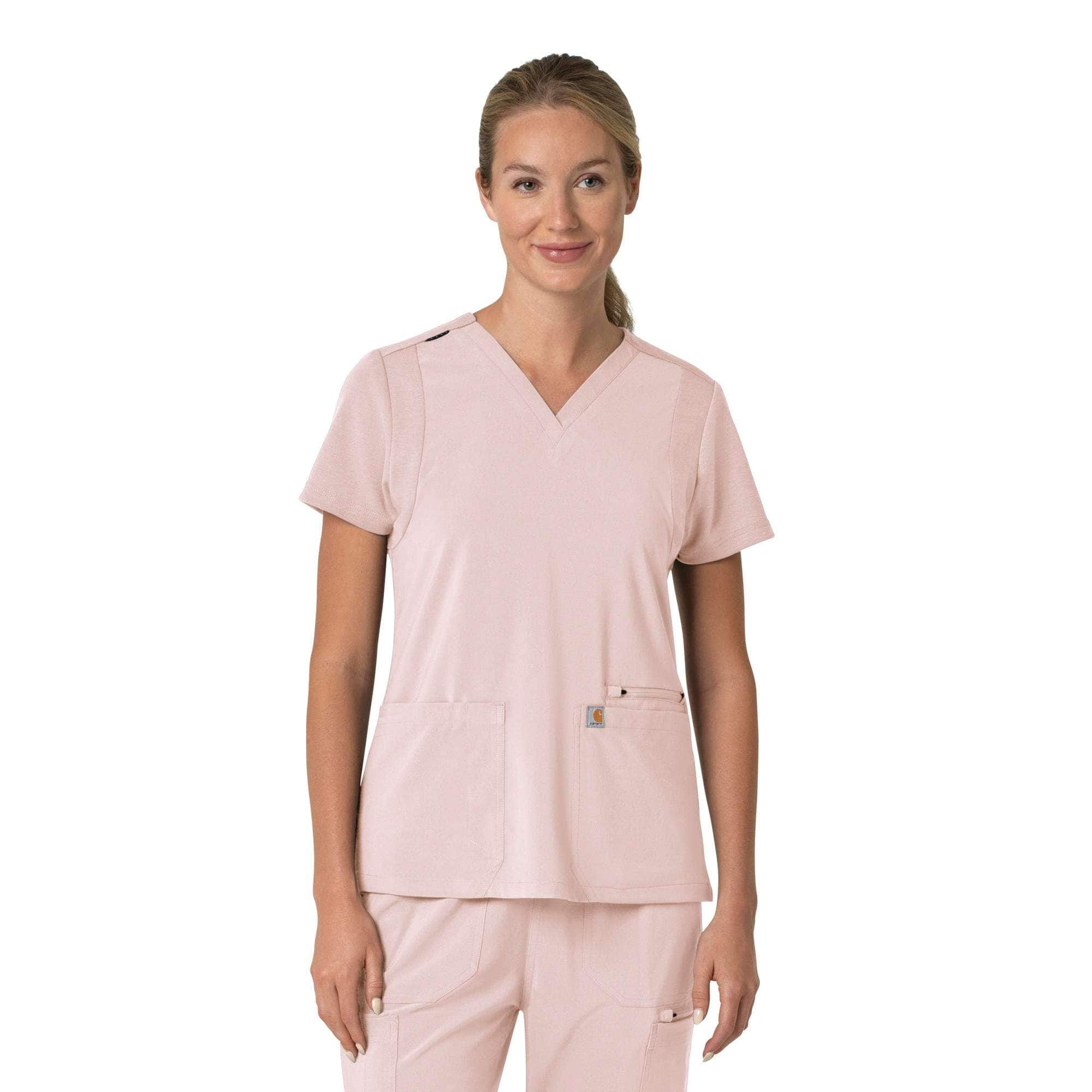 Additional thumbnail 1 of Women's Force Cross-Flex  Flex Panel V-Neck Scrub Top