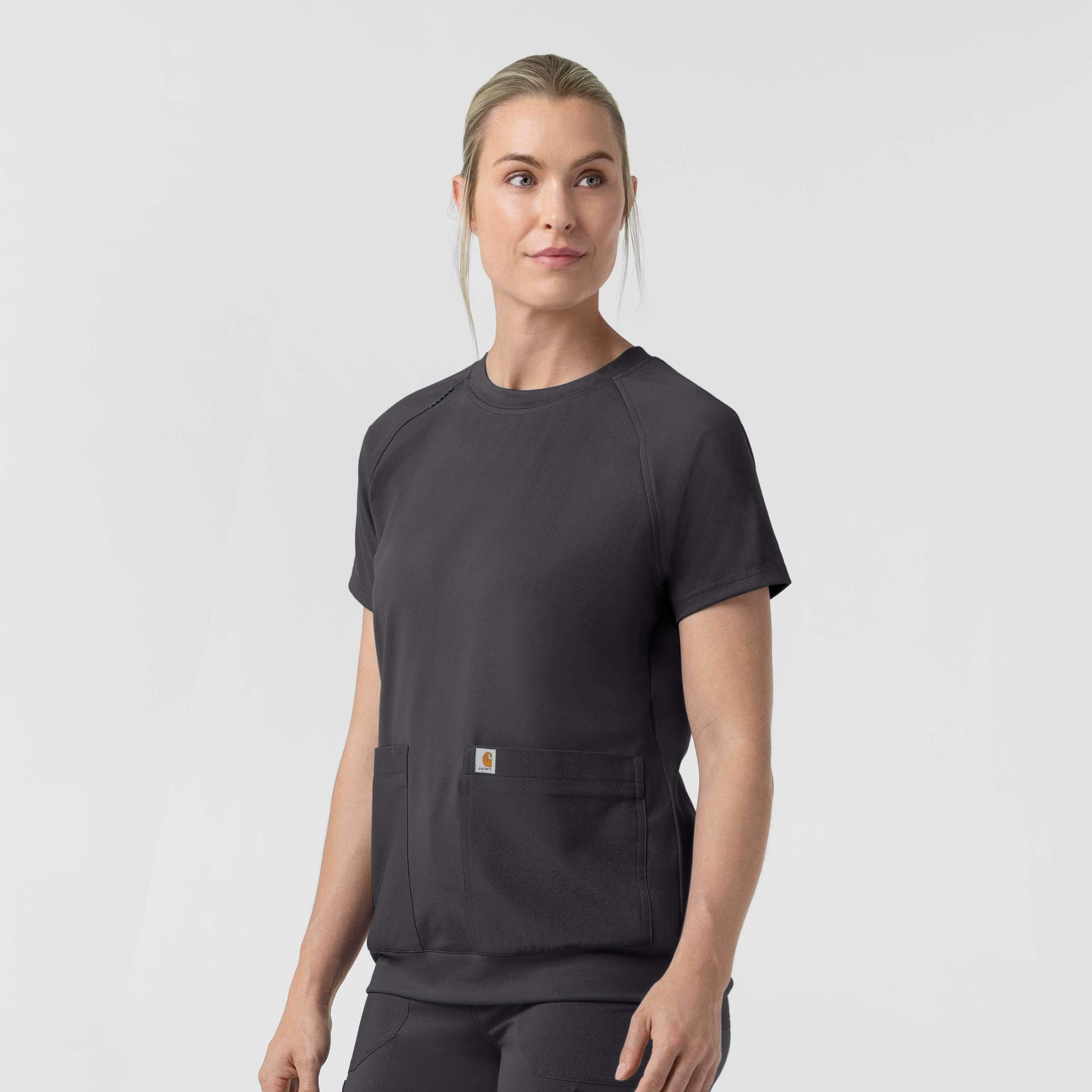 Carhartt Women's Force Cross-Flex Knit Crew Neck Scrub Top