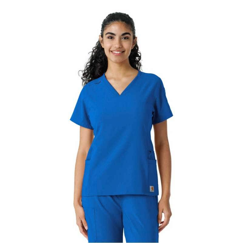 Carhartt  Royal Women's Force Cross-Flex Knit Panel Scrub Top