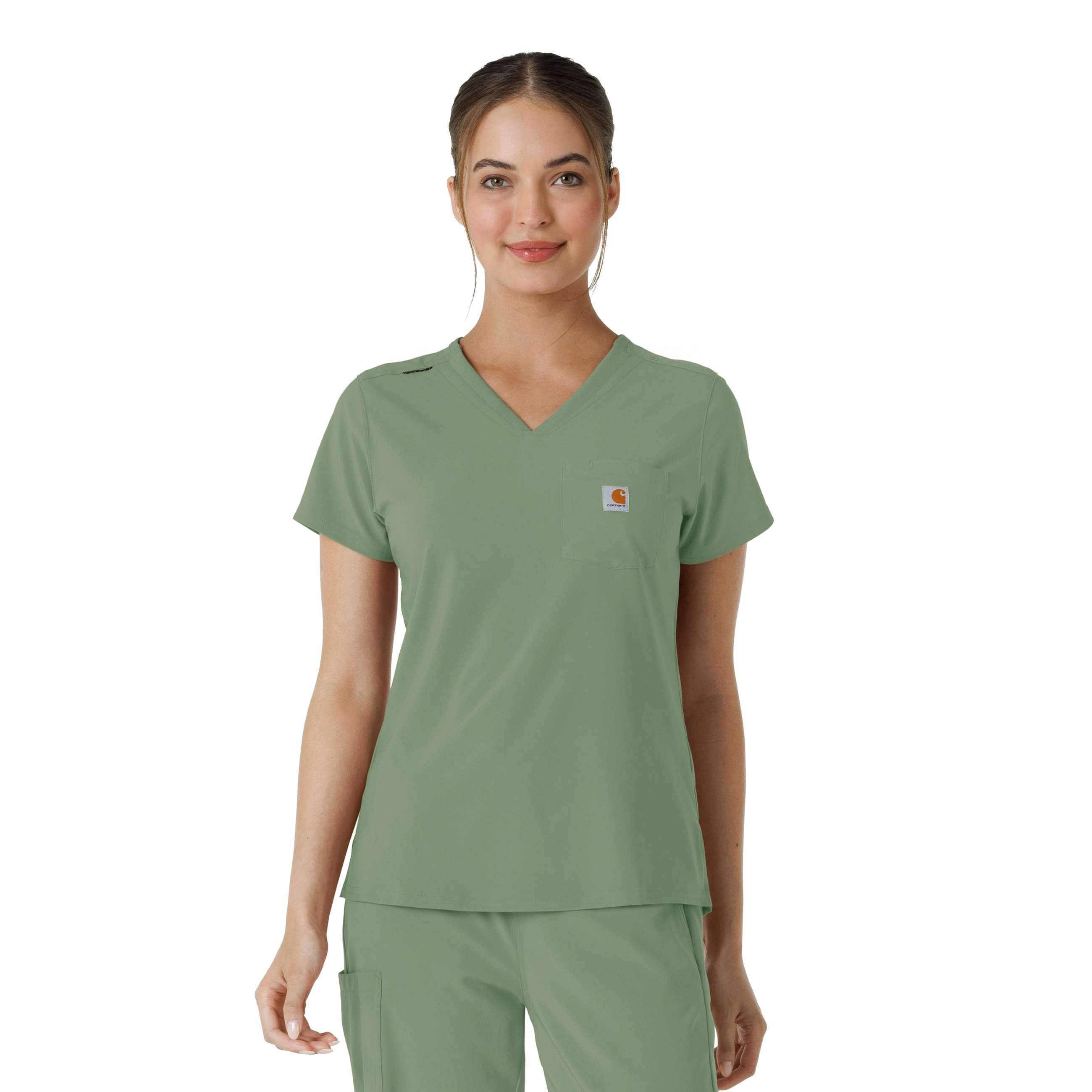 Additional thumbnail 1 of Women's Force Cross-Flex  Tuck-In Scrub Top