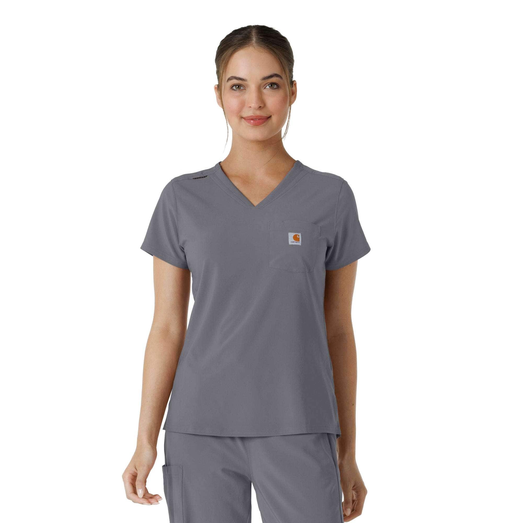 Additional thumbnail 1 of Women's Force Cross-Flex  Tuck-In Scrub Top