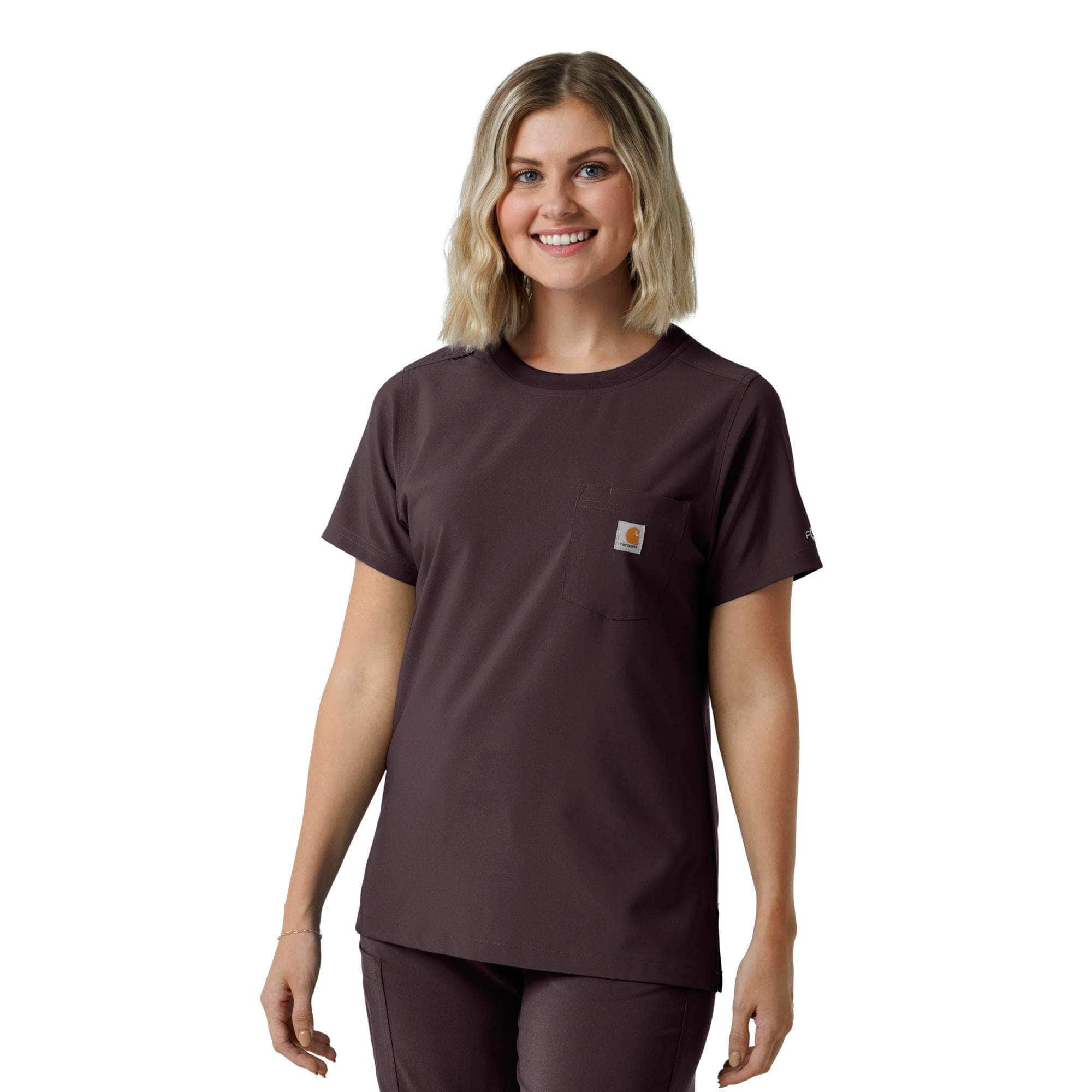 Additional thumbnail 1 of Women's Force Cross-Flex Crew Neck Scrub Top