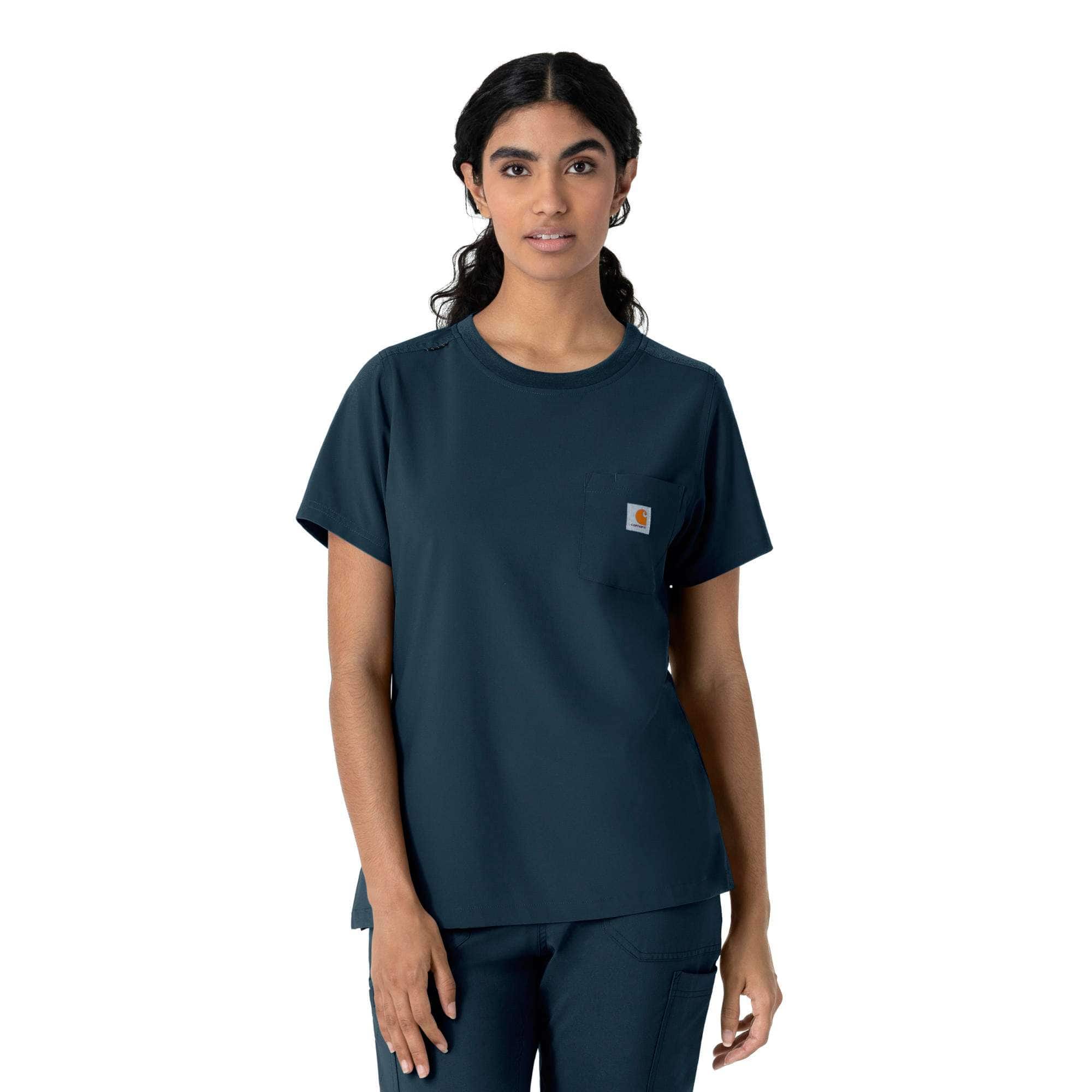 Additional thumbnail 1 of Women's Force Cross-Flex Crew Neck Scrub Top