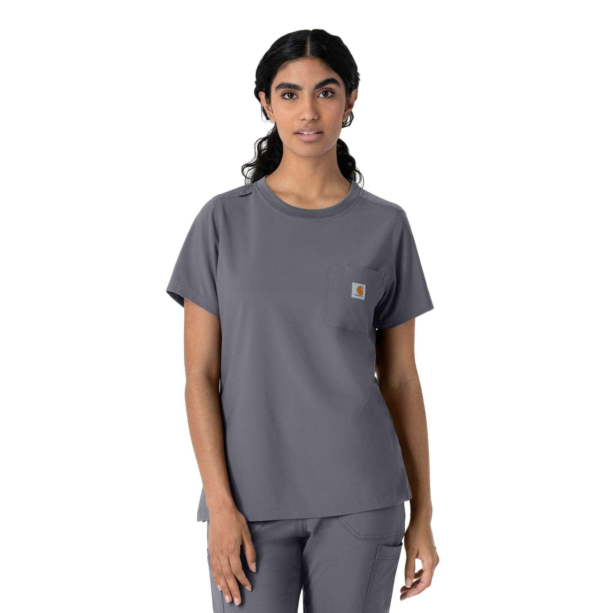 Additional thumbnail 1 of Women's Force Cross-Flex Crew Neck Scrub Top