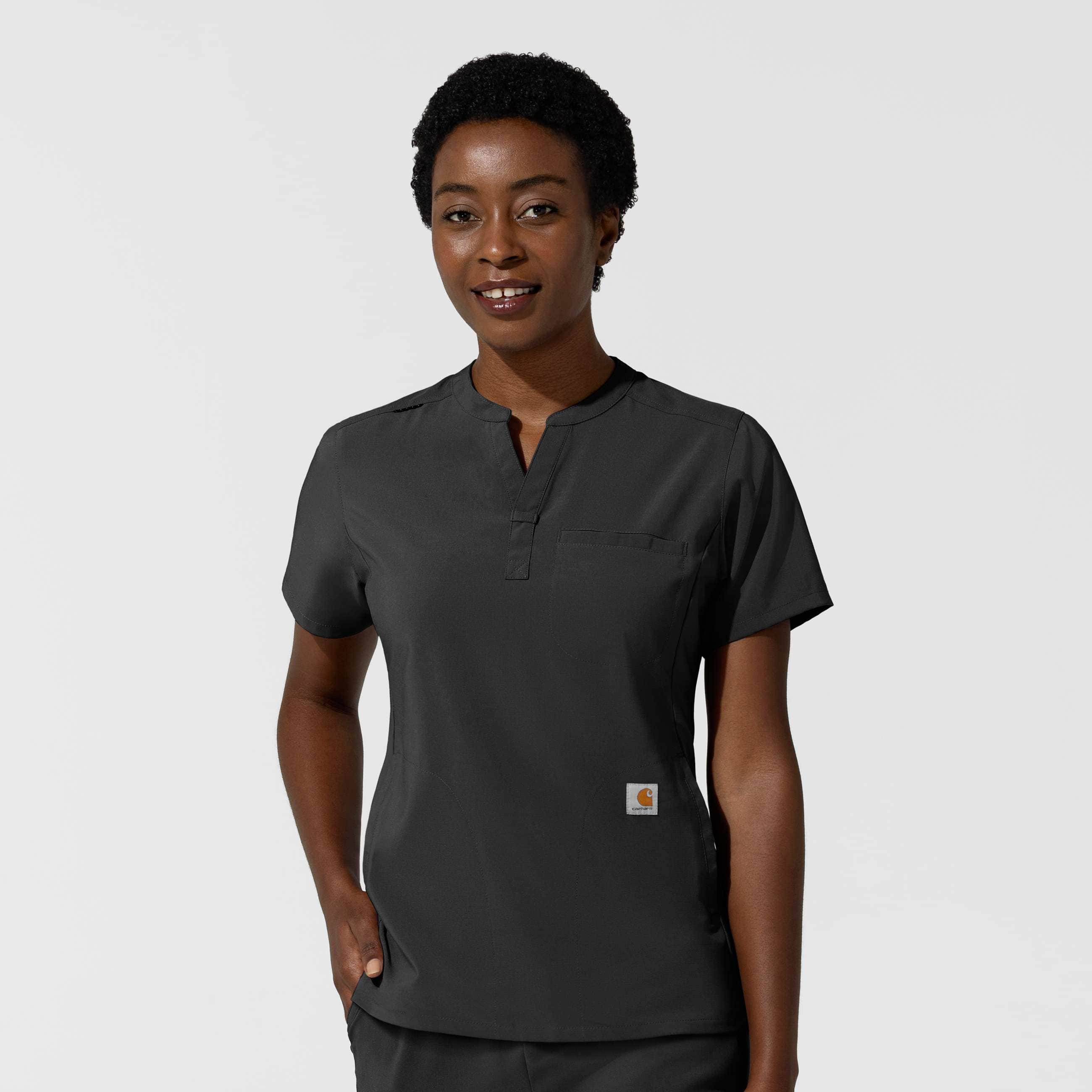 Additional thumbnail 1 of Women's Force Cross-Flex Chest Pocket Scrub Top