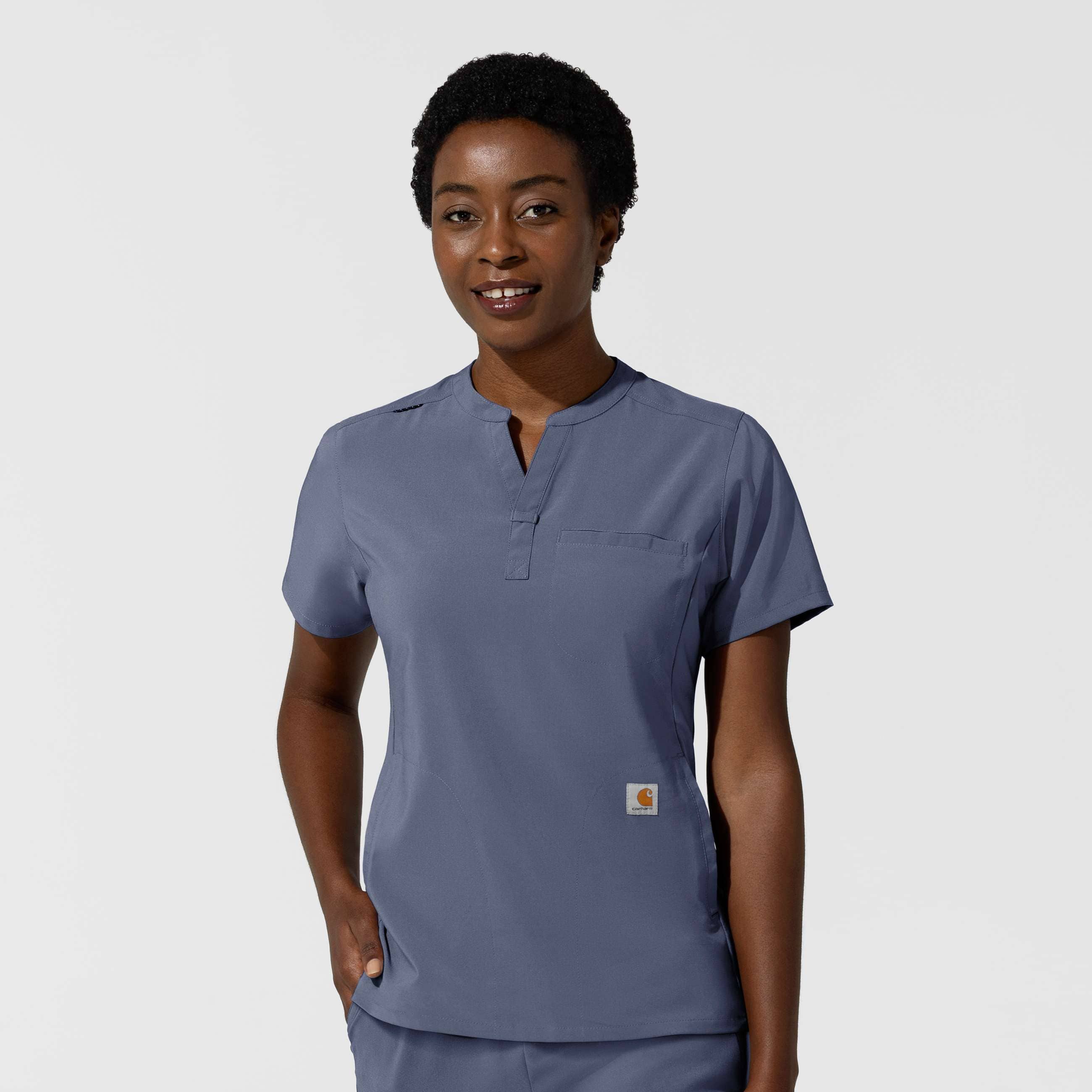 Carhartt Women's Force Cross-Flex Chest Pocket Scrub Top