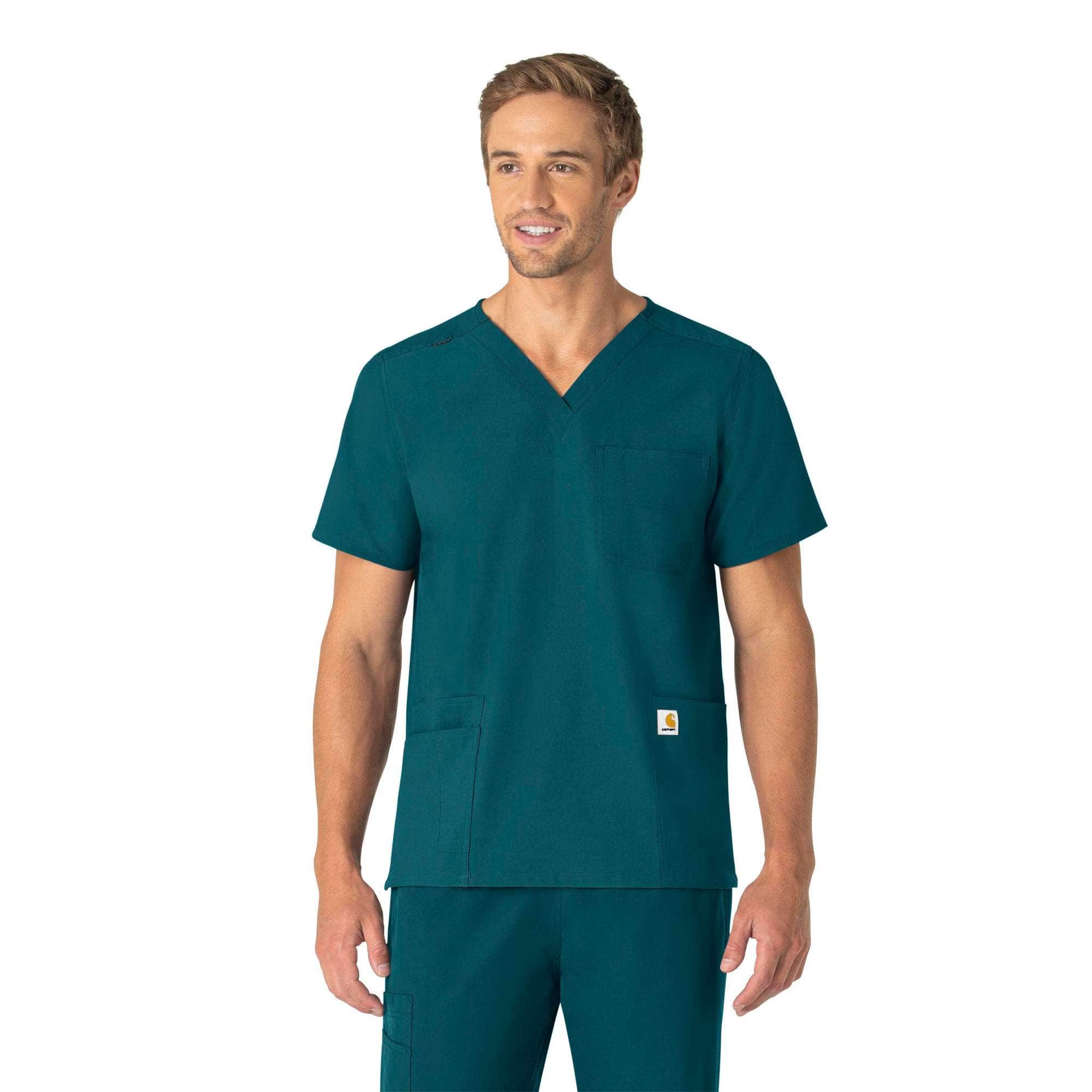 Additional thumbnail 1 of Unisex Force Essentials V-Neck 6-Pocket Scrub Top
