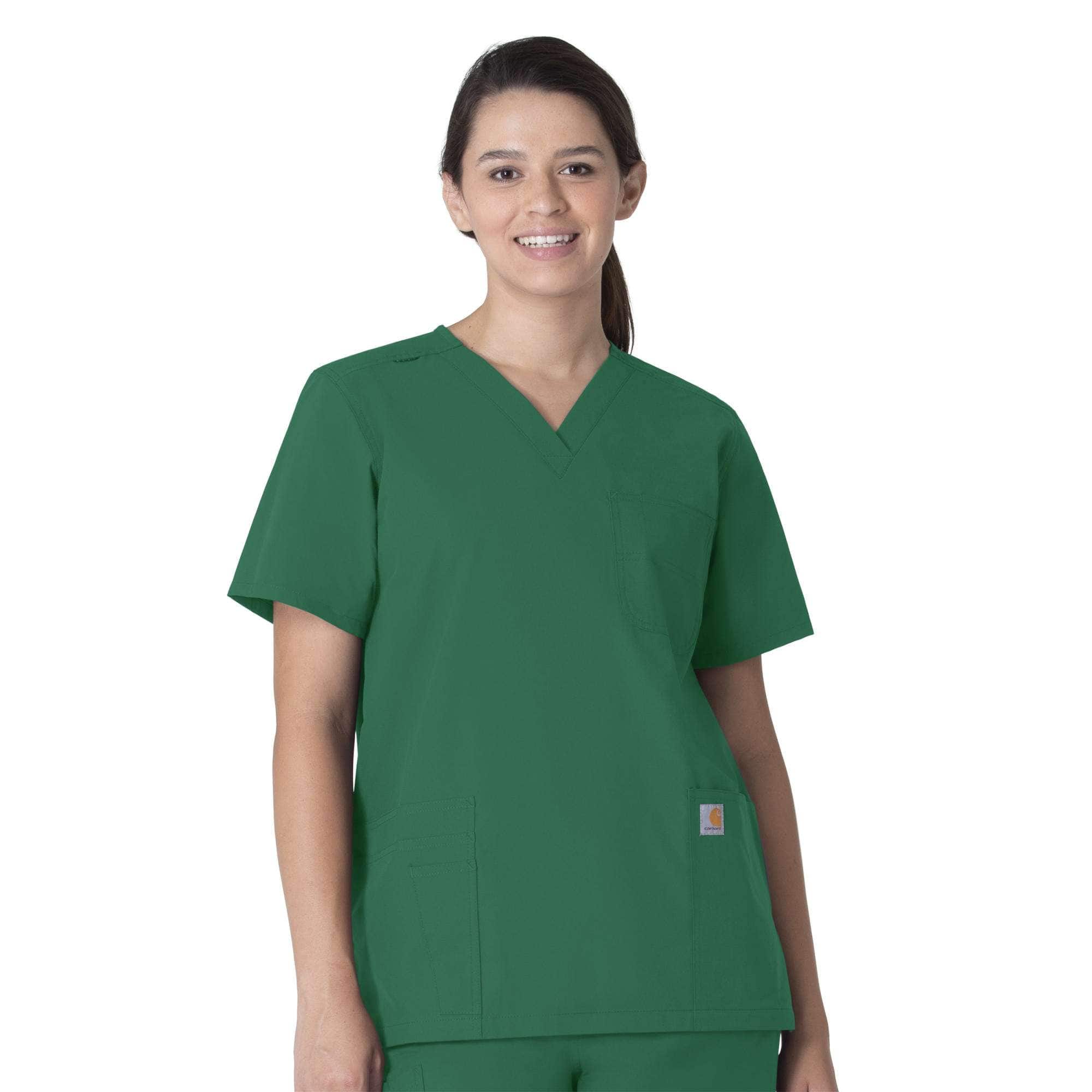 Additional thumbnail 1 of Unisex Force Essentials V-Neck 6-Pocket Scrub Top