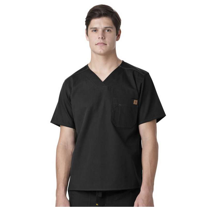 Carhartt  Black Ripstop Utility Scrub Top