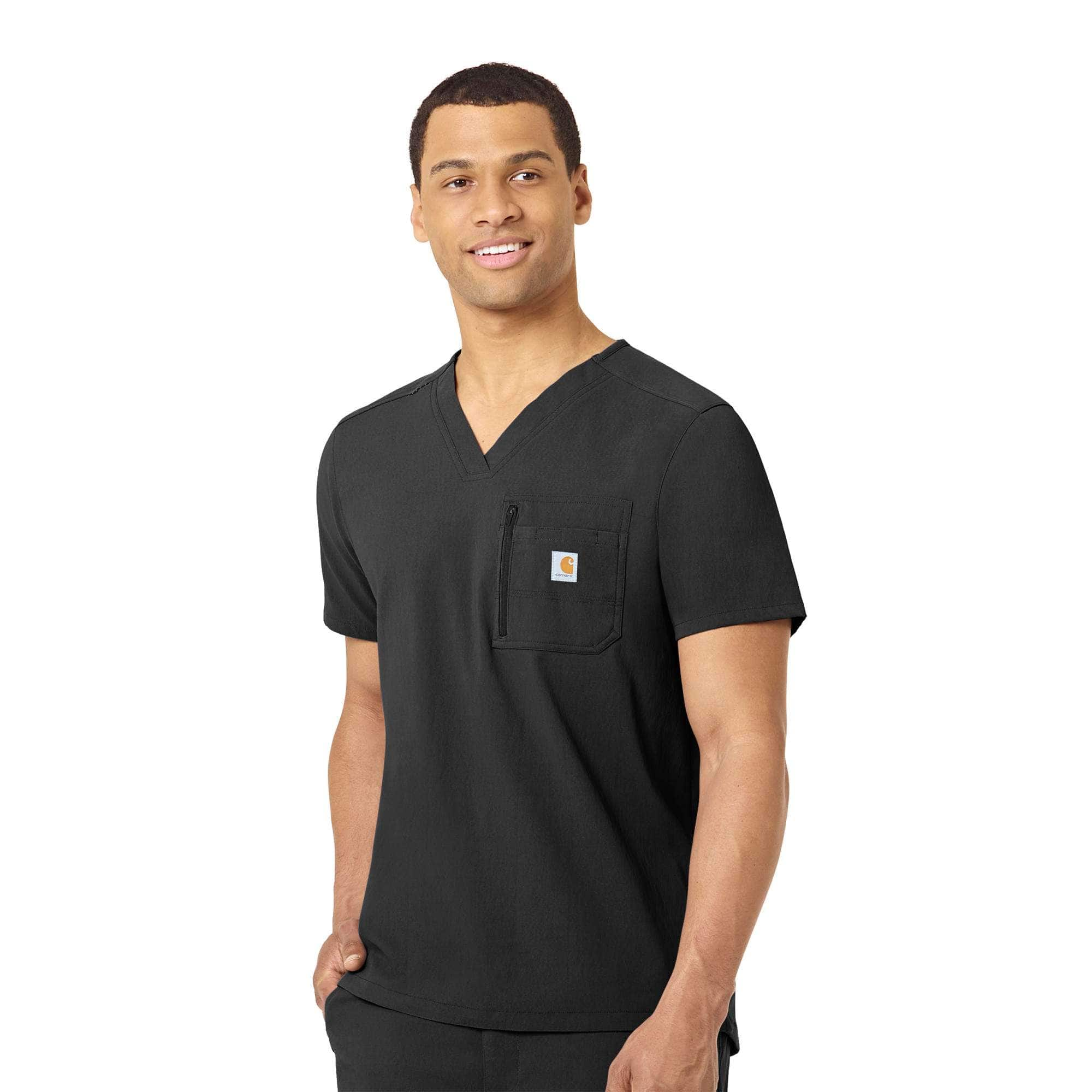 Carhartt men's ripstop multi pocket scrub top best sale