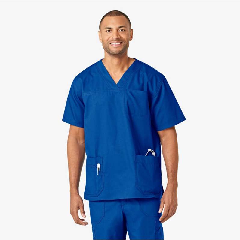 Carhartt  Royal Ripstop 4-Pocket V-Neck Scrub Top