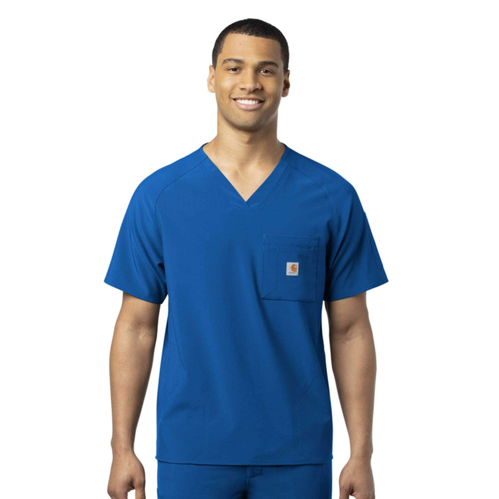 Additional thumbnail 1 of Force Cross-Flex Chest Pocket V-Neck Scrub Top