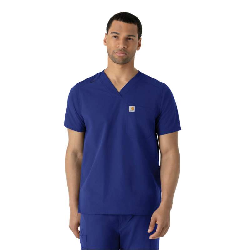 Carhartt  Deep Ocean Force Essentials V-Neck Shirttail Scrub Top