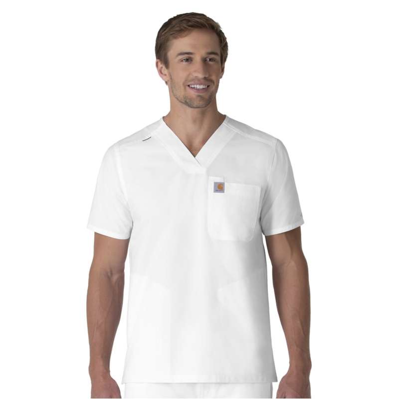 Carhartt  White Force Essentials V-Neck Shirttail Scrub Top