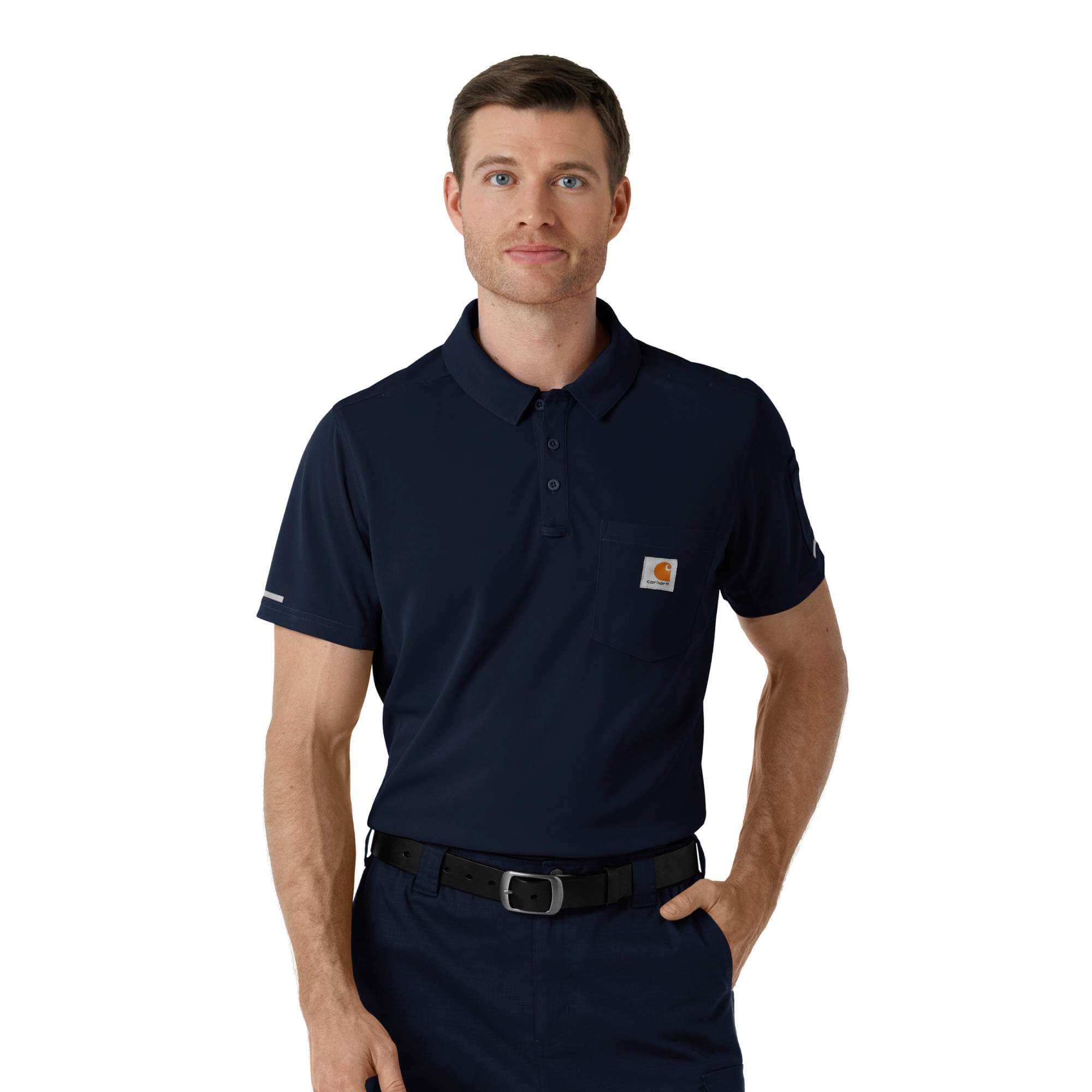 Additional thumbnail 1 of Rugged Flex® RSCU Lightweight Short Sleeve Polo Scrub Top