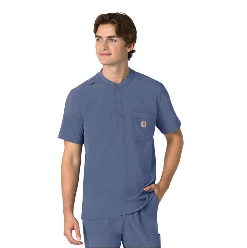 Carhartt  Riverside Force Cross-Flex Men's Henley Scrub Top