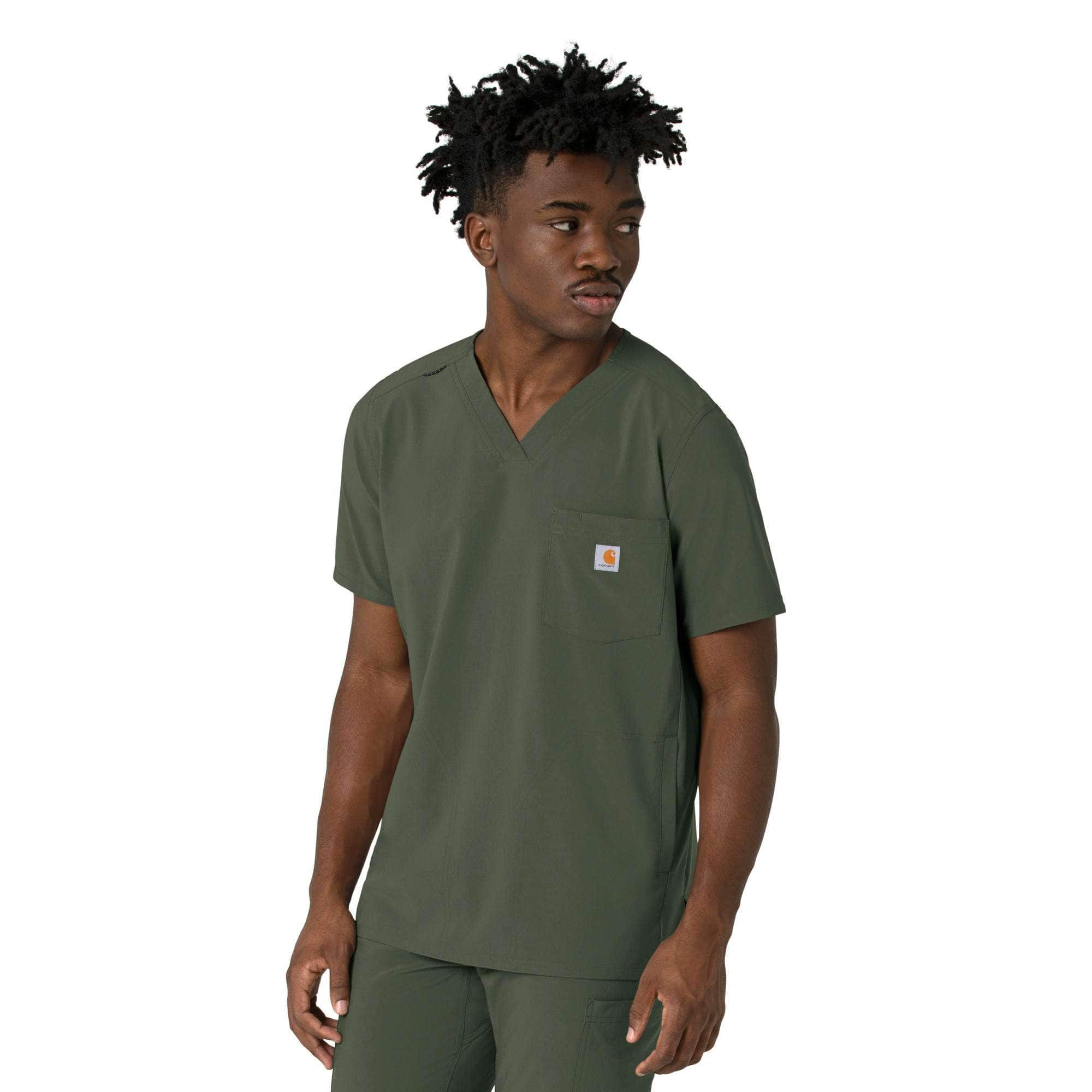 Additional thumbnail 1 of Force Cross-Flex Men's V-Neck Scrub Top