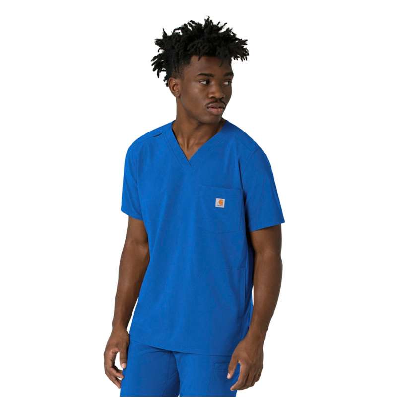 Carhartt  Royal Force Cross-Flex Men's V-Neck Scrub Top