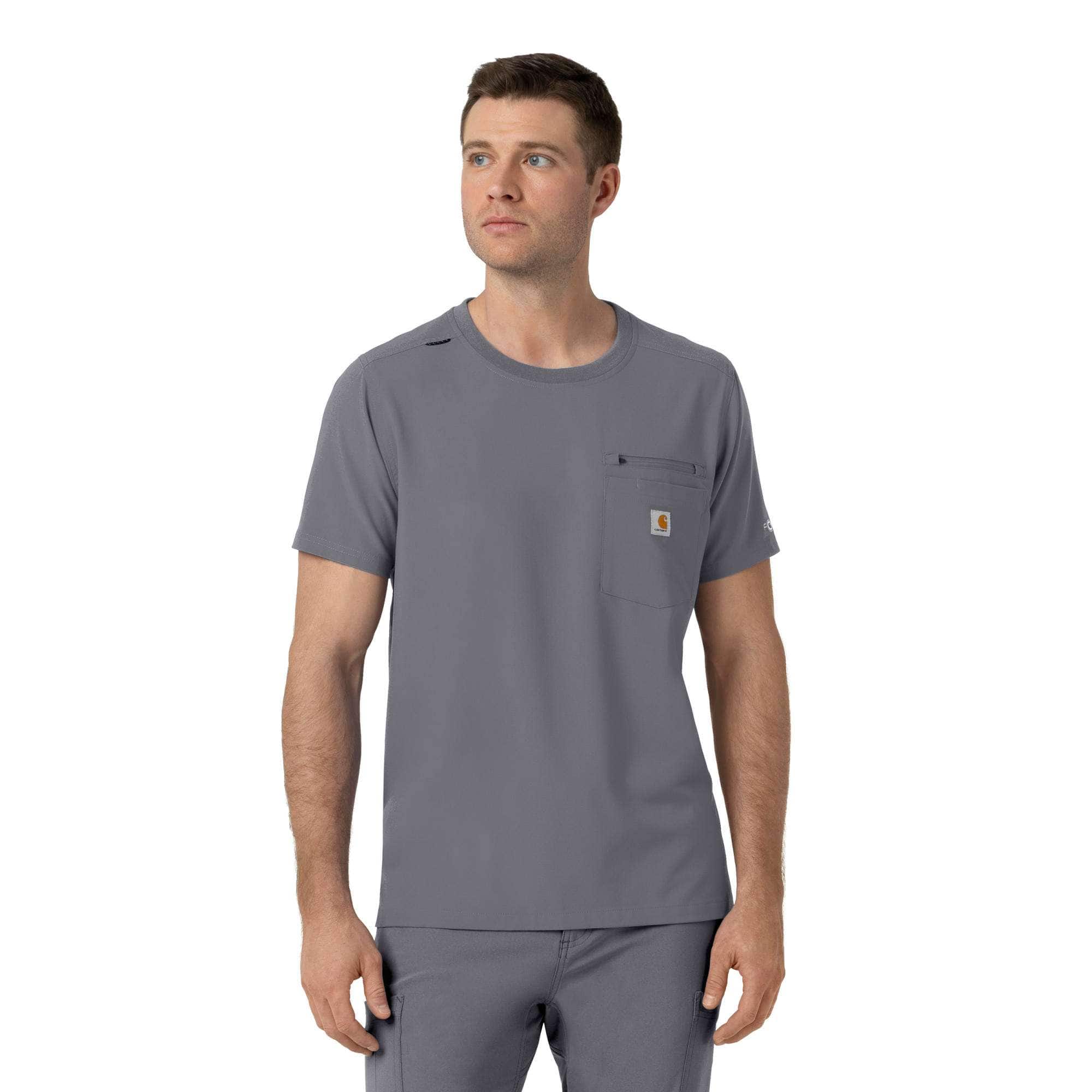 Additional thumbnail 1 of Force Cross-Flex Crew Neck Scrub Top