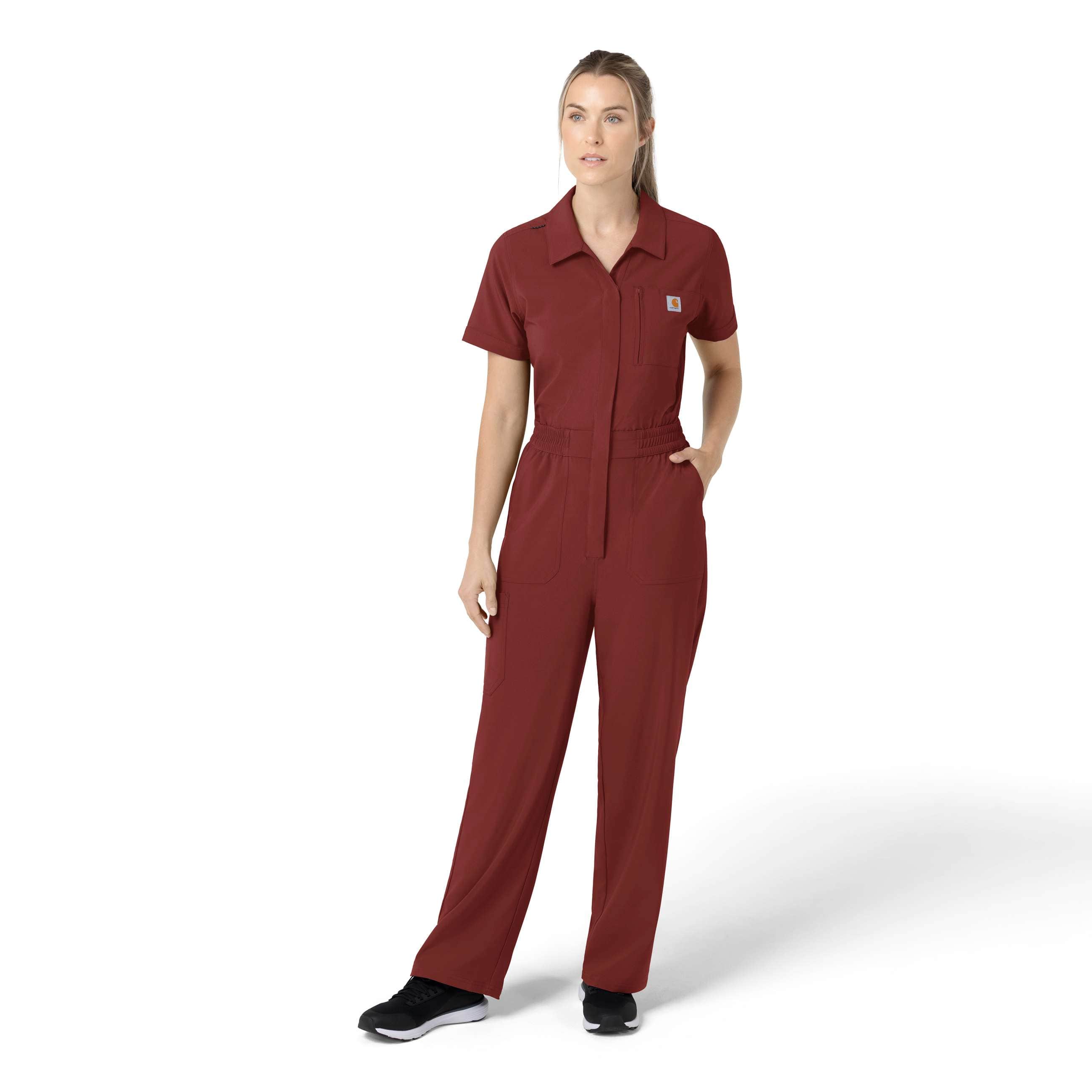 Additional thumbnail 1 of Women's Force Cross-Flex Short Sleeve Scrub Coverall